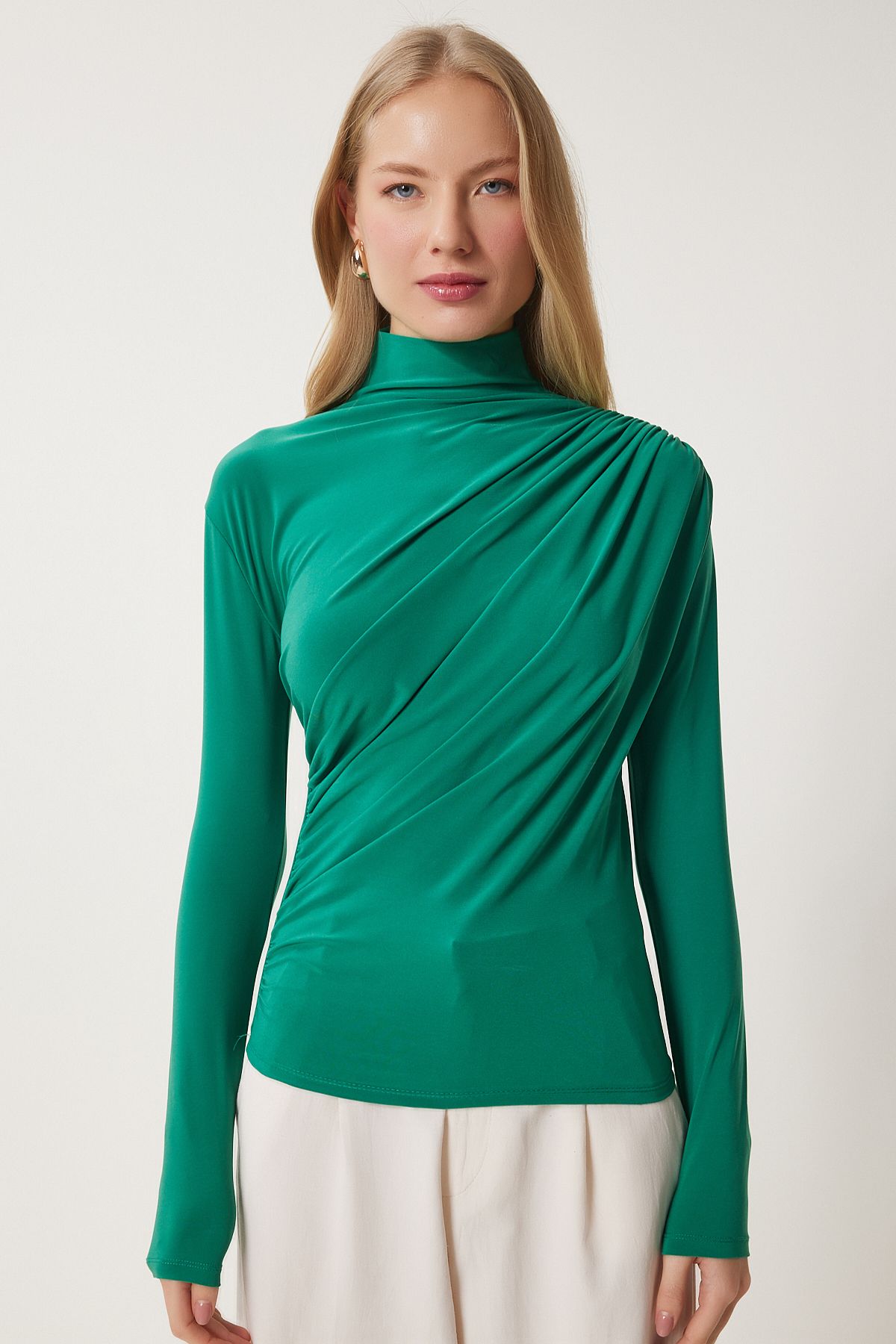 WOMEN'S VIEW GREEN SHIRT DETAILED SED BOOK SANDY BLIP FF00135