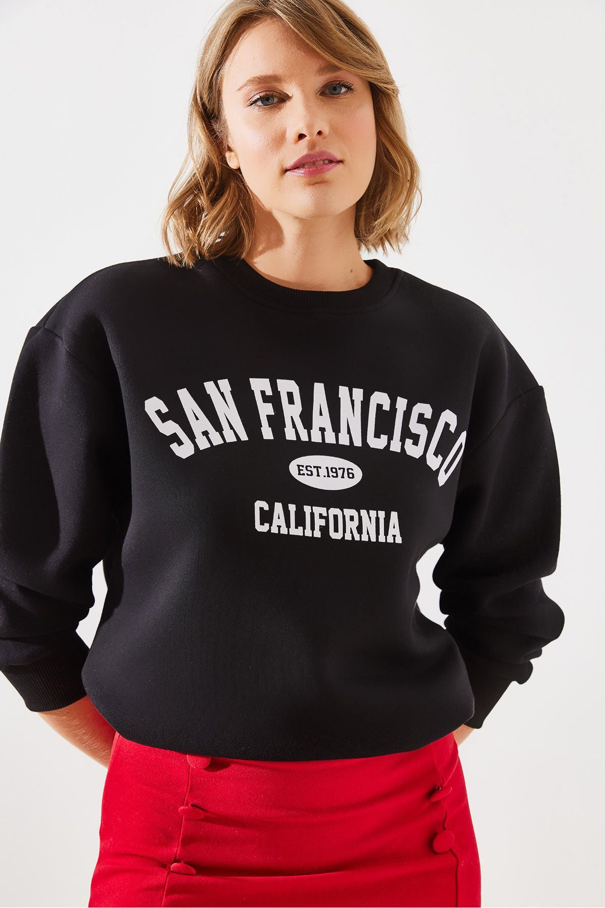 WOMEN'S THREE YEAR SAN Francisco Printed Sweatshirt MBHS006 60601006