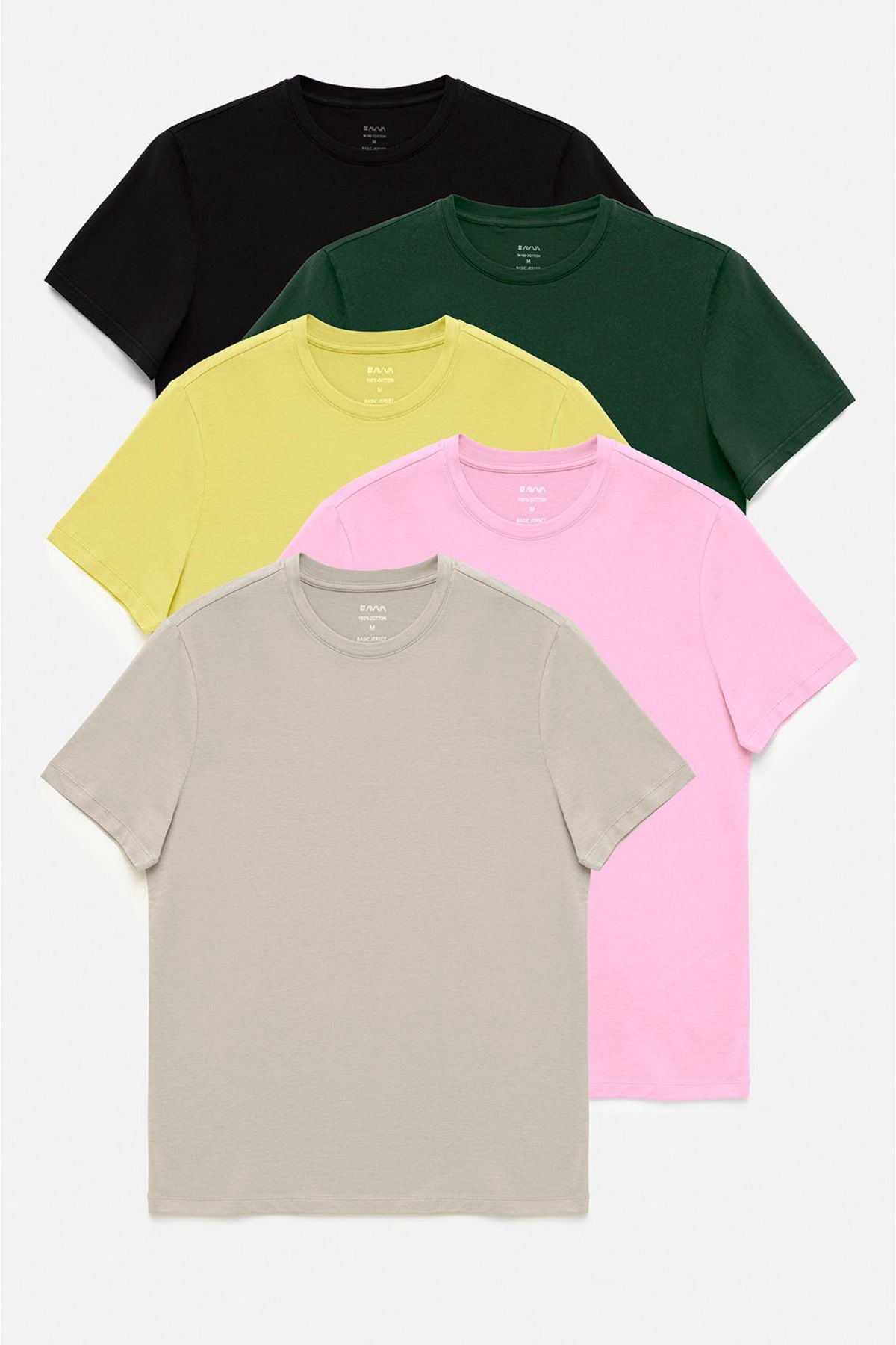 Male 5 %100 %cotton bike collar T-shirt E001021