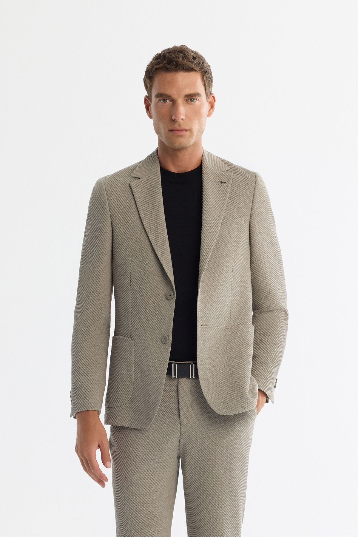 Men's Mink Mono Yaka Bi-Stretch Unlined Jacket A42Y4012