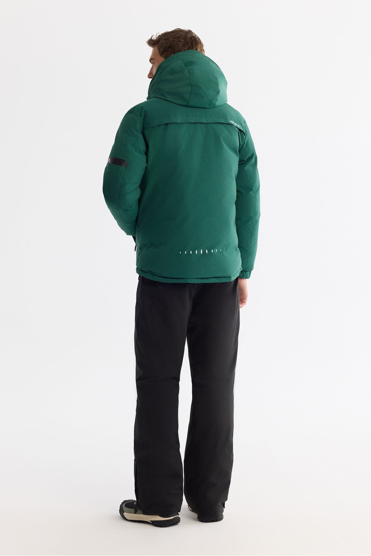 Men's Green Hopper Water Protector Windproof -20 degrees resistant inflatable ski coat A42y6159