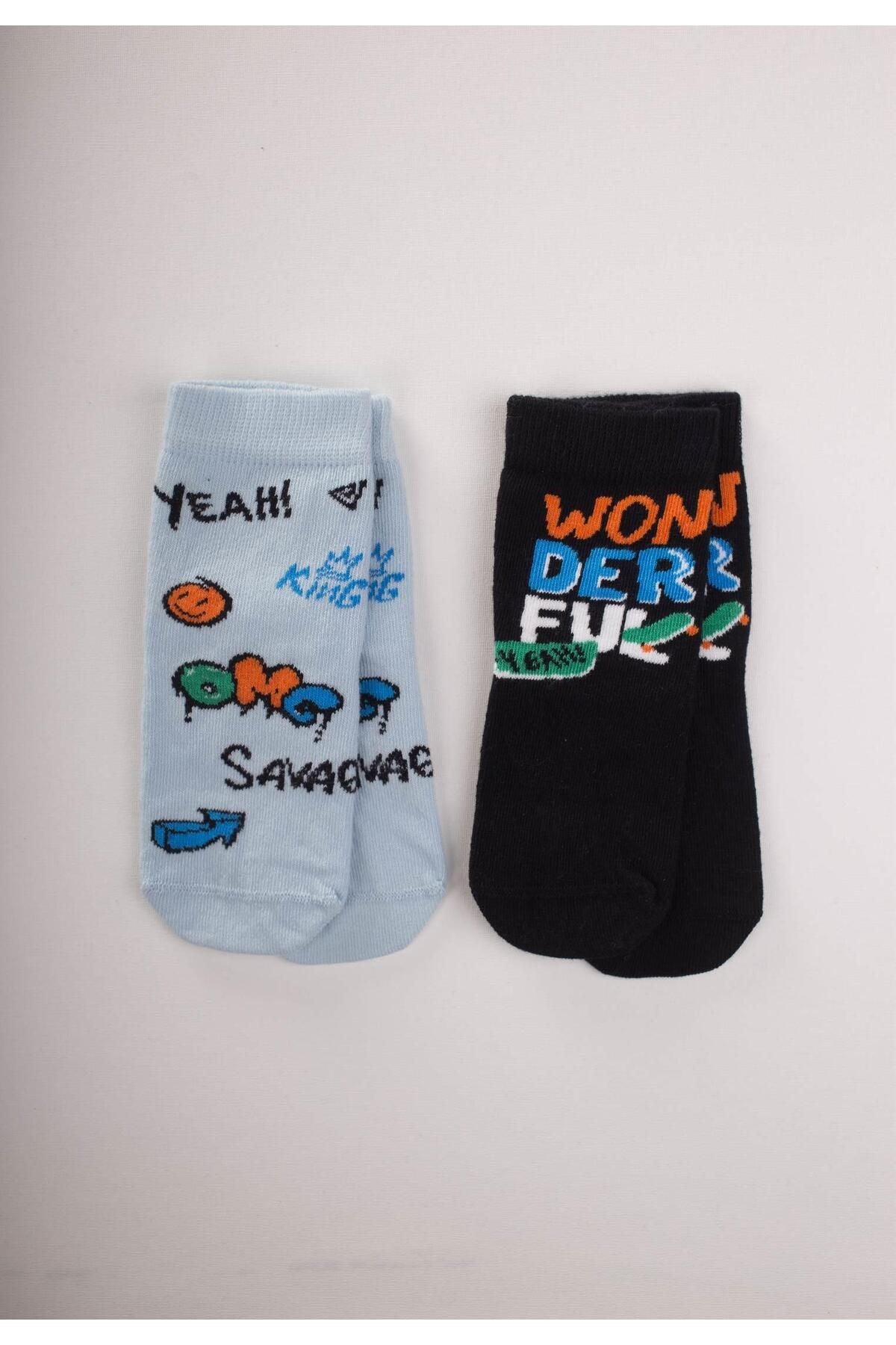 Wonderfon Socket Socks Double 3-10 Age Mixed Color