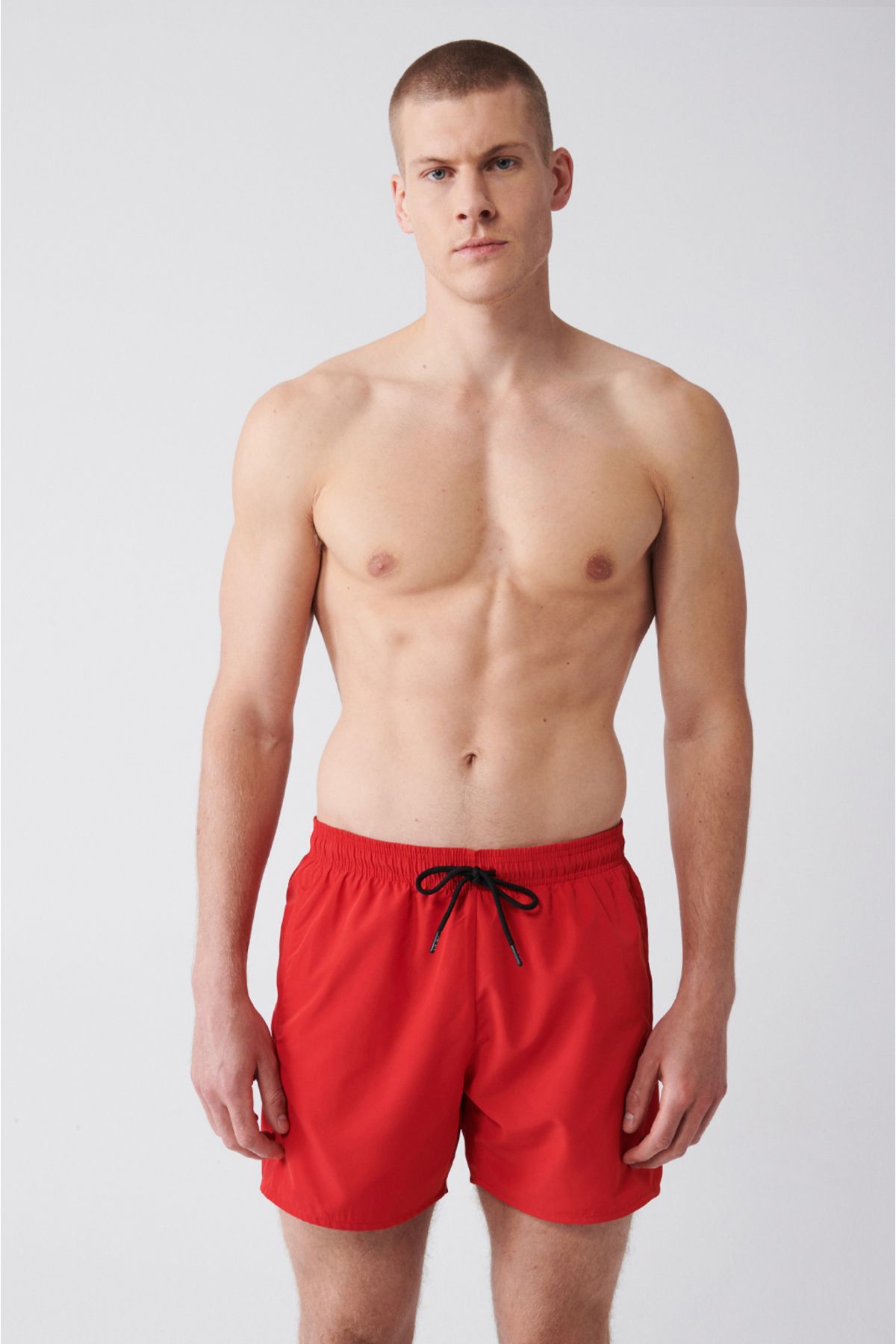 Men's Red Fast Drying Standard Size Mayo Sea Short E003801