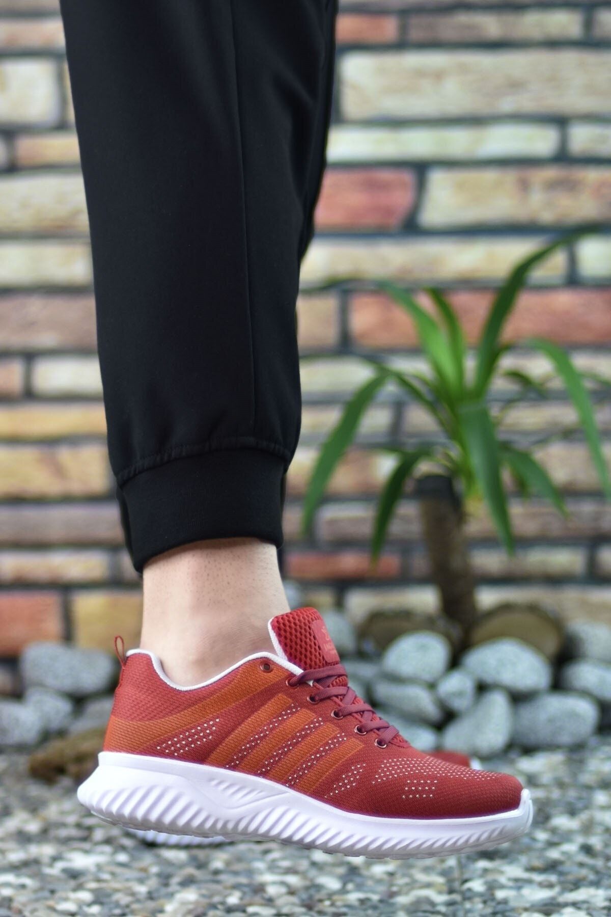 Red Orange Silver Men Sneaker 0012 Surloth