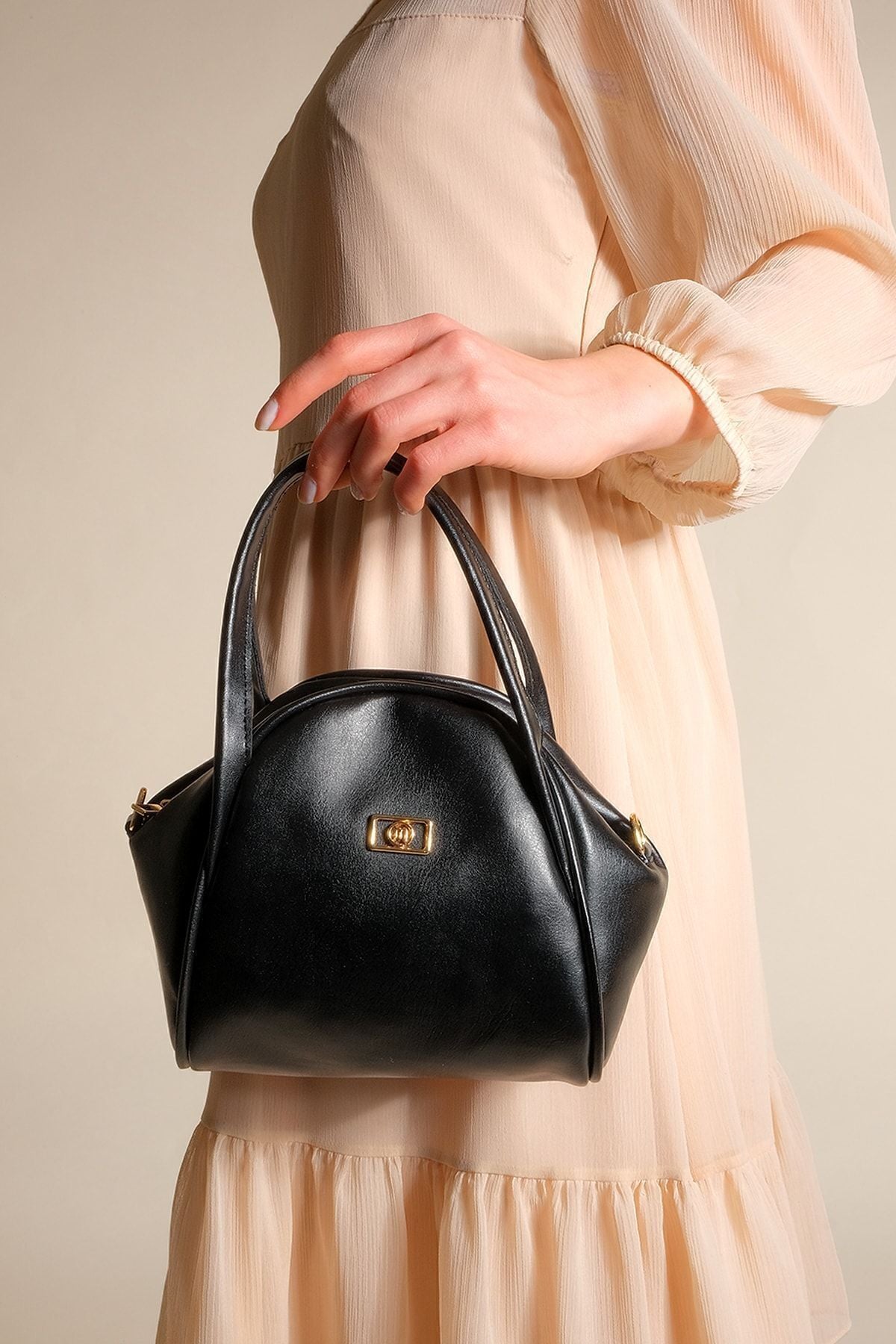 Woman Hand & Shoulder Bag Eges Black