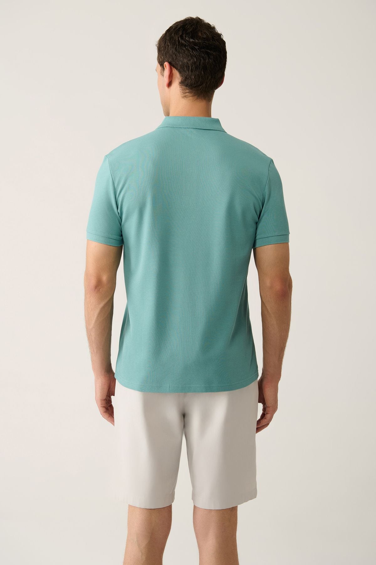 Ανδρικό μπλουζάκι Water Green Polo Yaka 100% Cool Regular Fit E001004