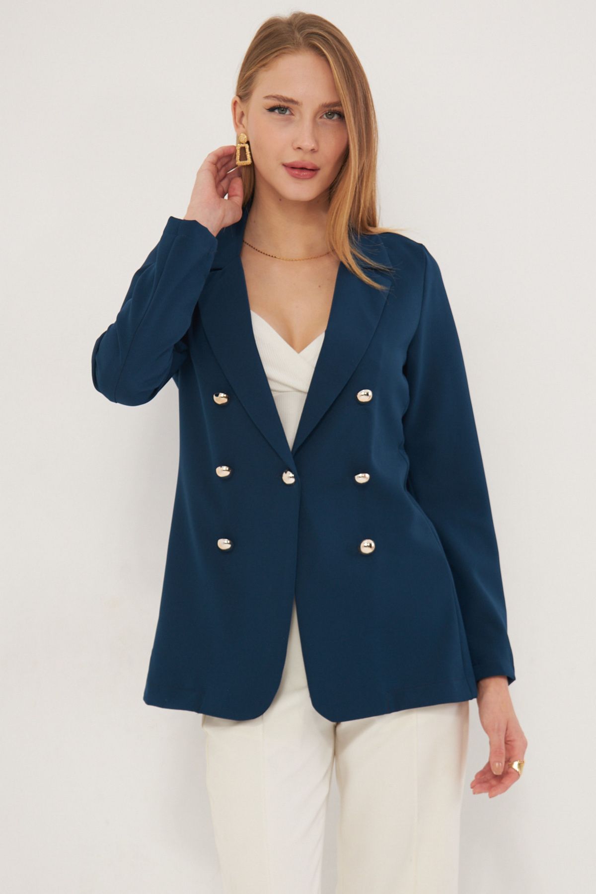 Women's oil buttoned jacket ARM-20K001151