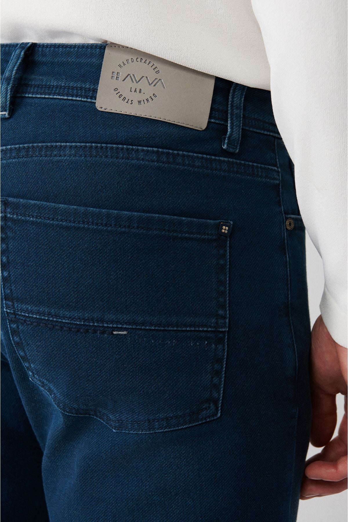 Men's Indigo Obedness Washing Flexible Jean Pants B003521