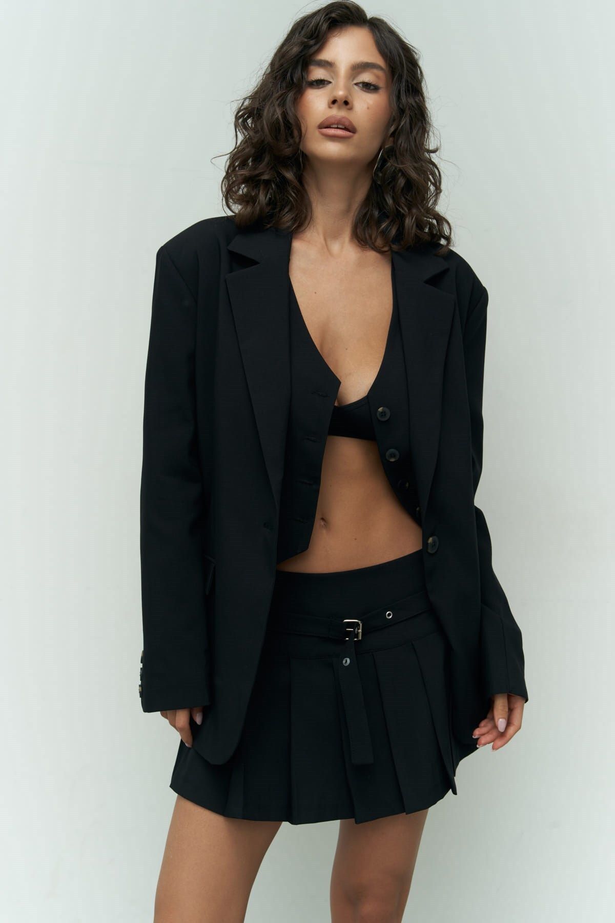 Black Blazer with Pietro Vest
