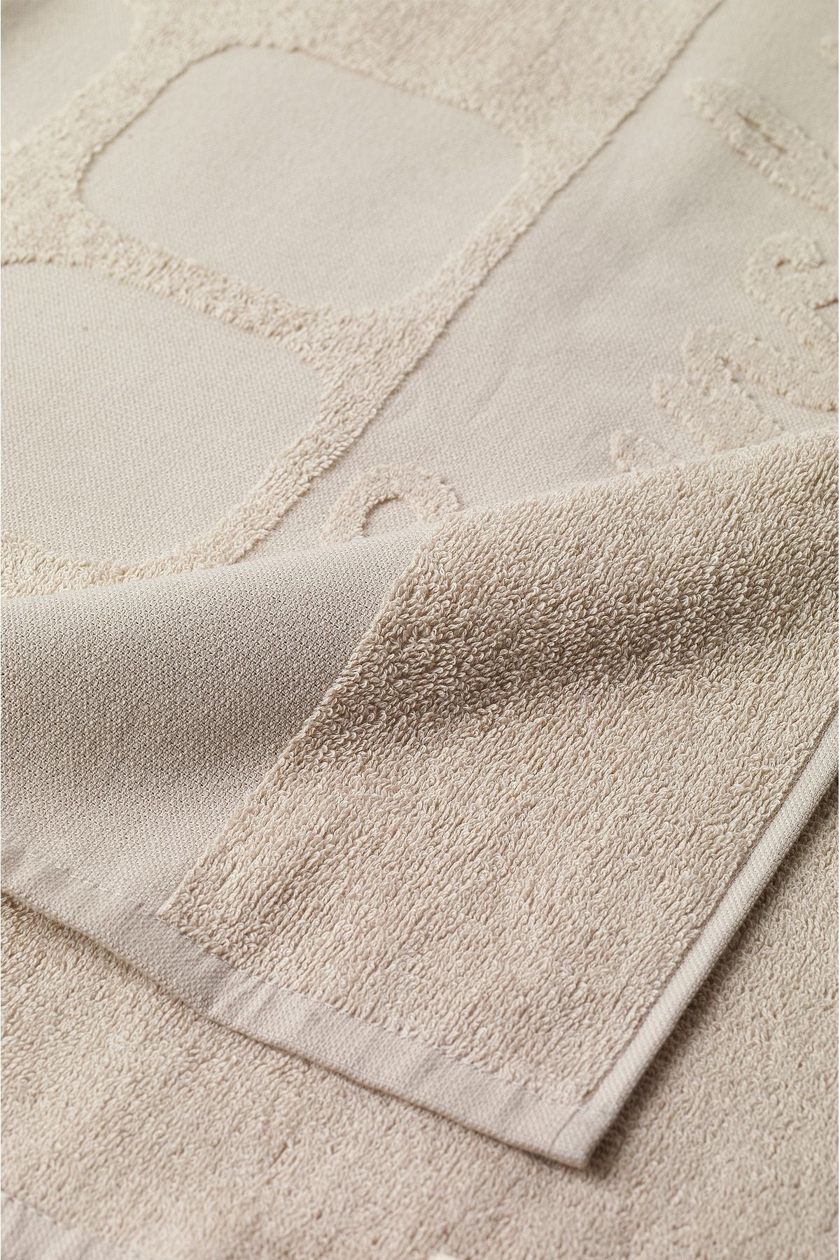 Men's Beige 100 %Cotton Soft High Water Absorption Beach Towel A41y8204