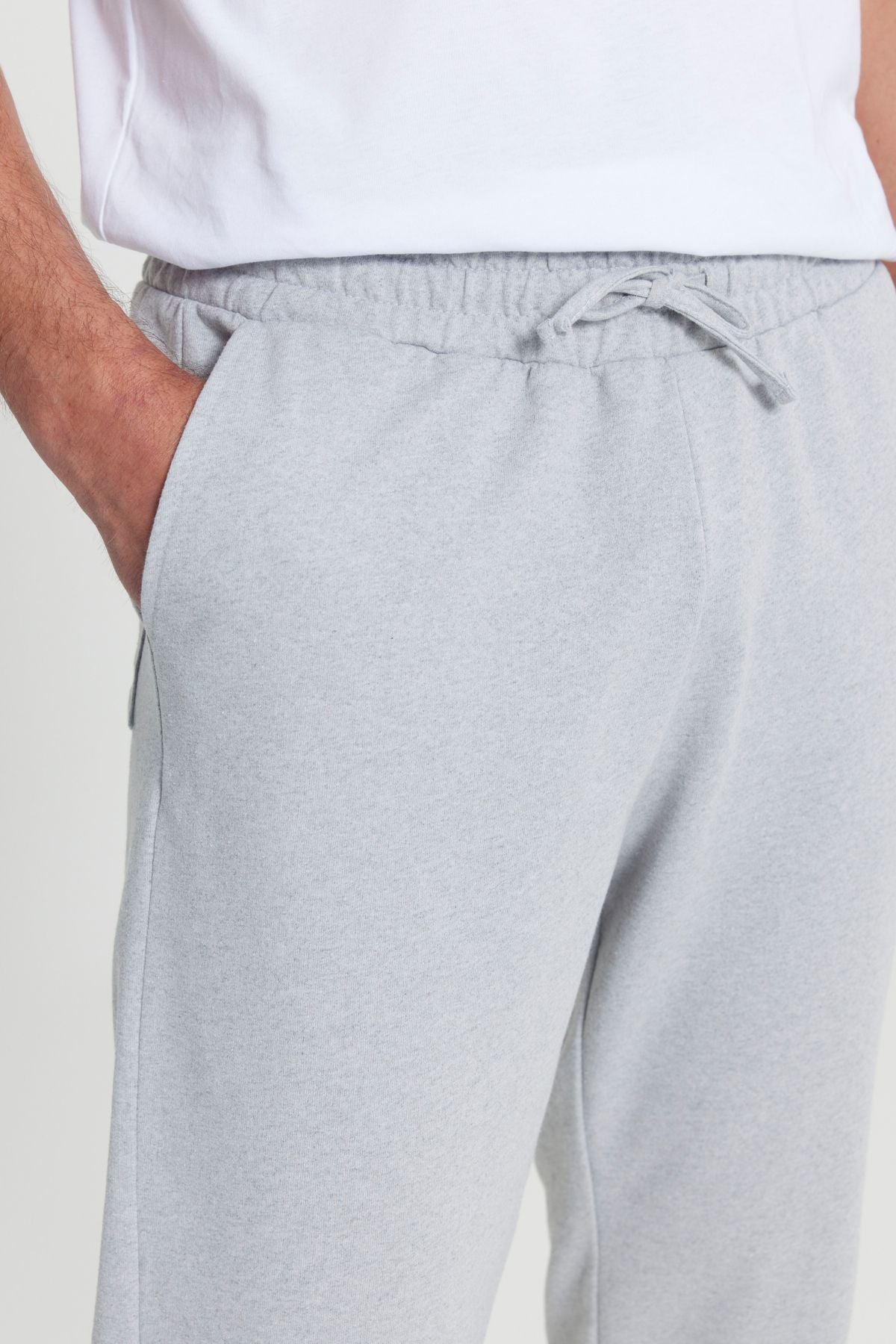 Men's Gray Melanj Standard Fit Normal Normal Cutting 2 IPPE CLASS COTTON JOGGER SERVICE SIZE