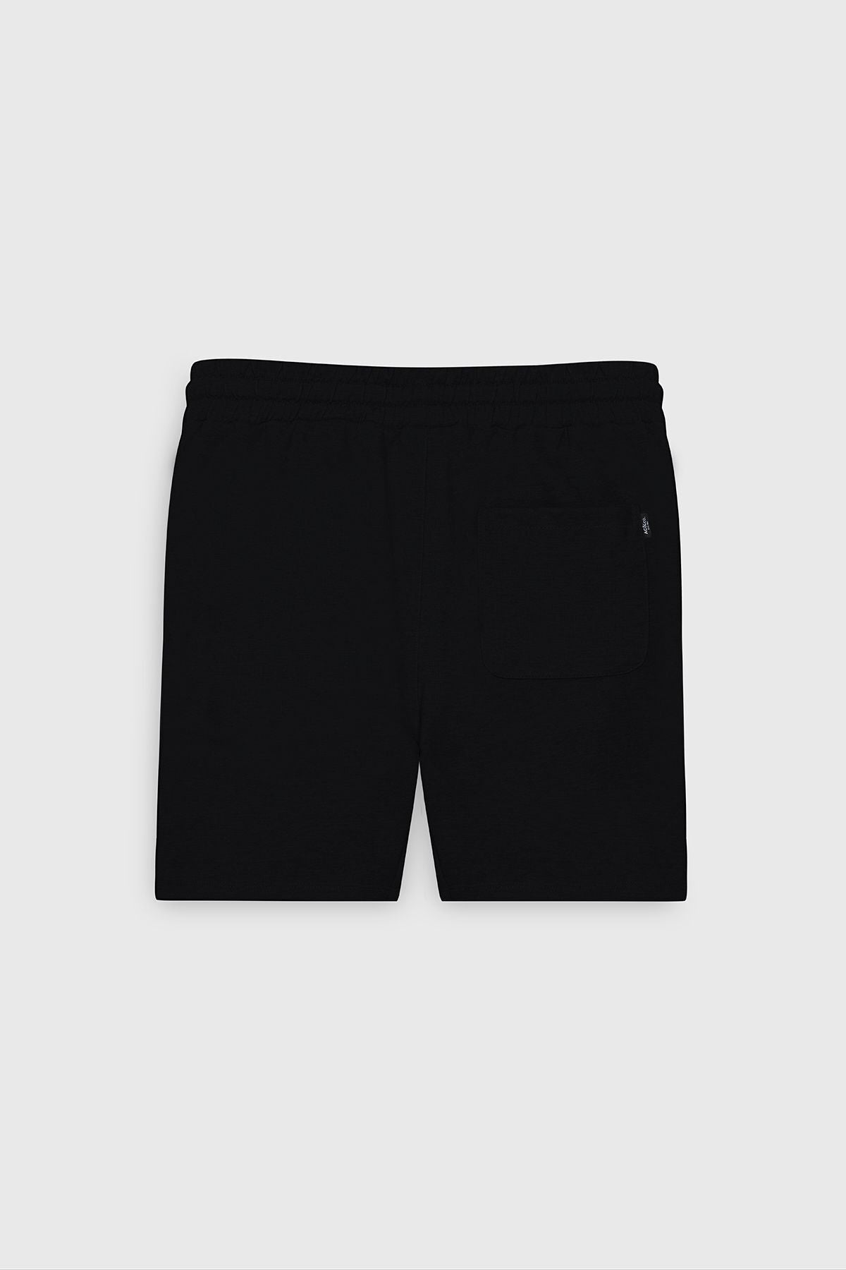 Men's Black Standard Fit Normal Cutter Cotton Flexible Knitting Shorts