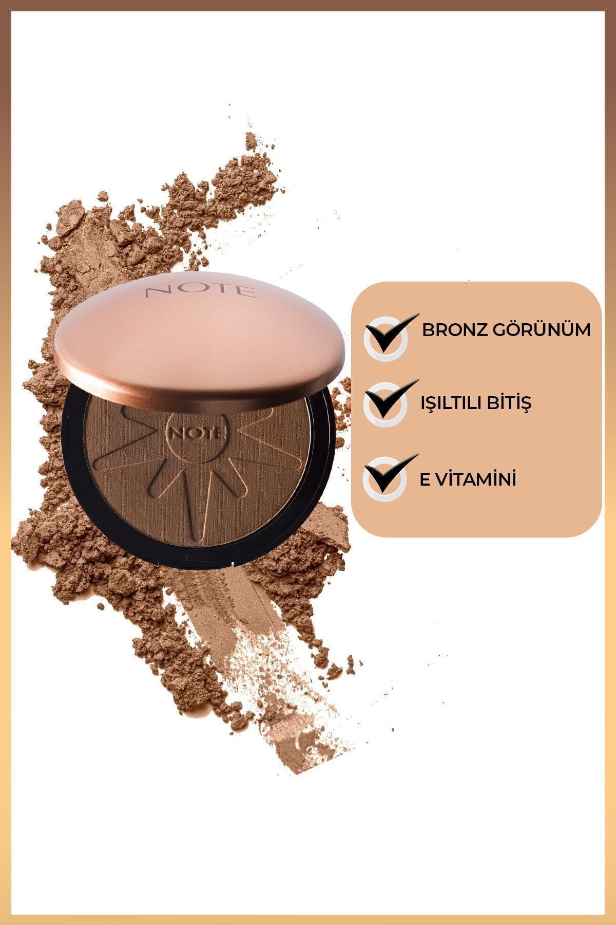 Bronzing Powder Bronzlaştırıcı Toz Pudra - 20 Koyu Bej