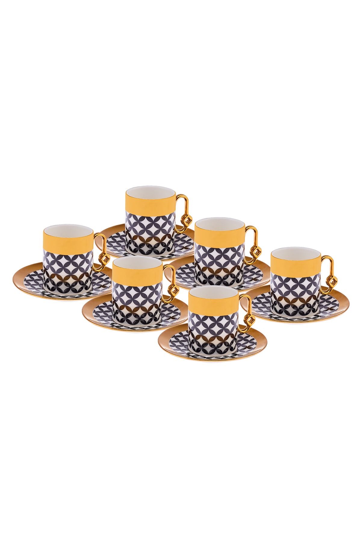 Ece 6 people coffee cup set 90 ml