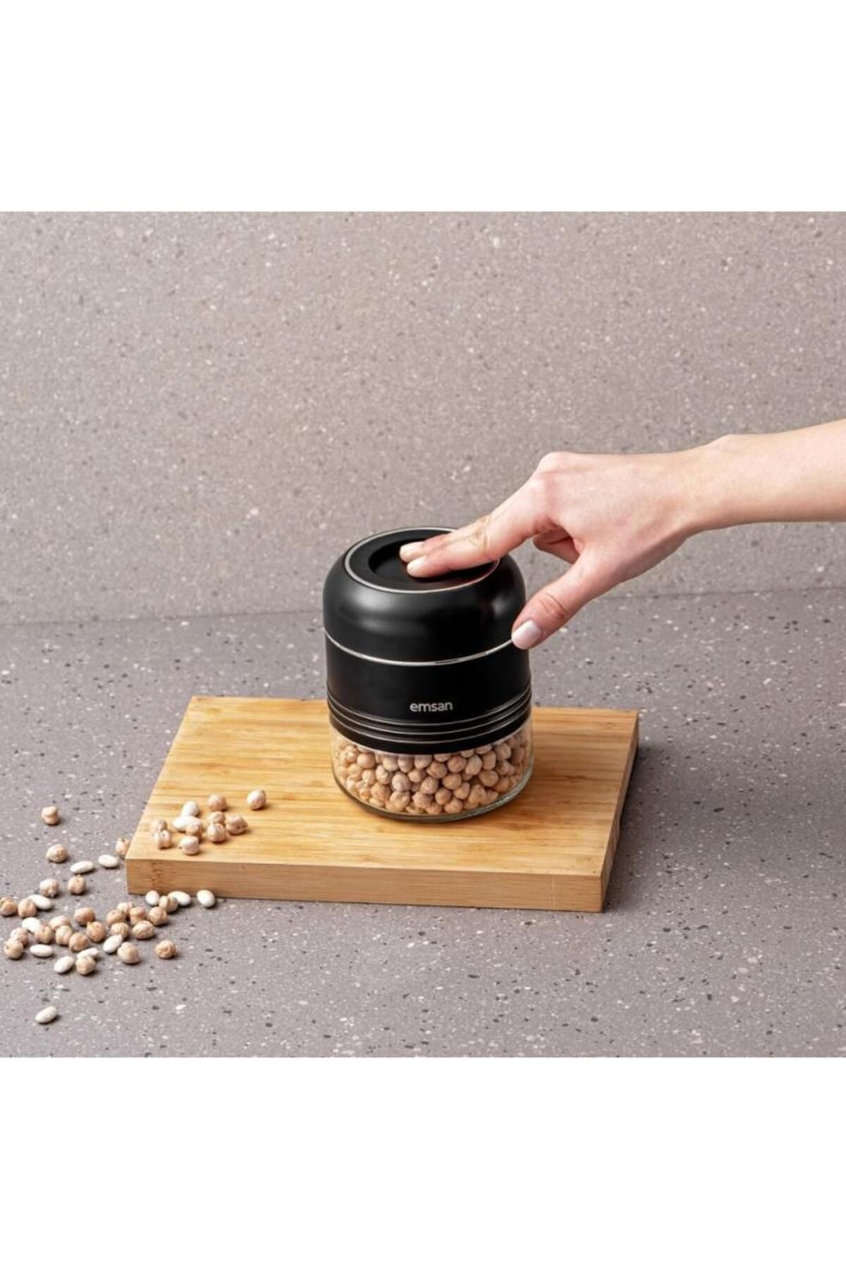 Moko storage jar 420 ml black