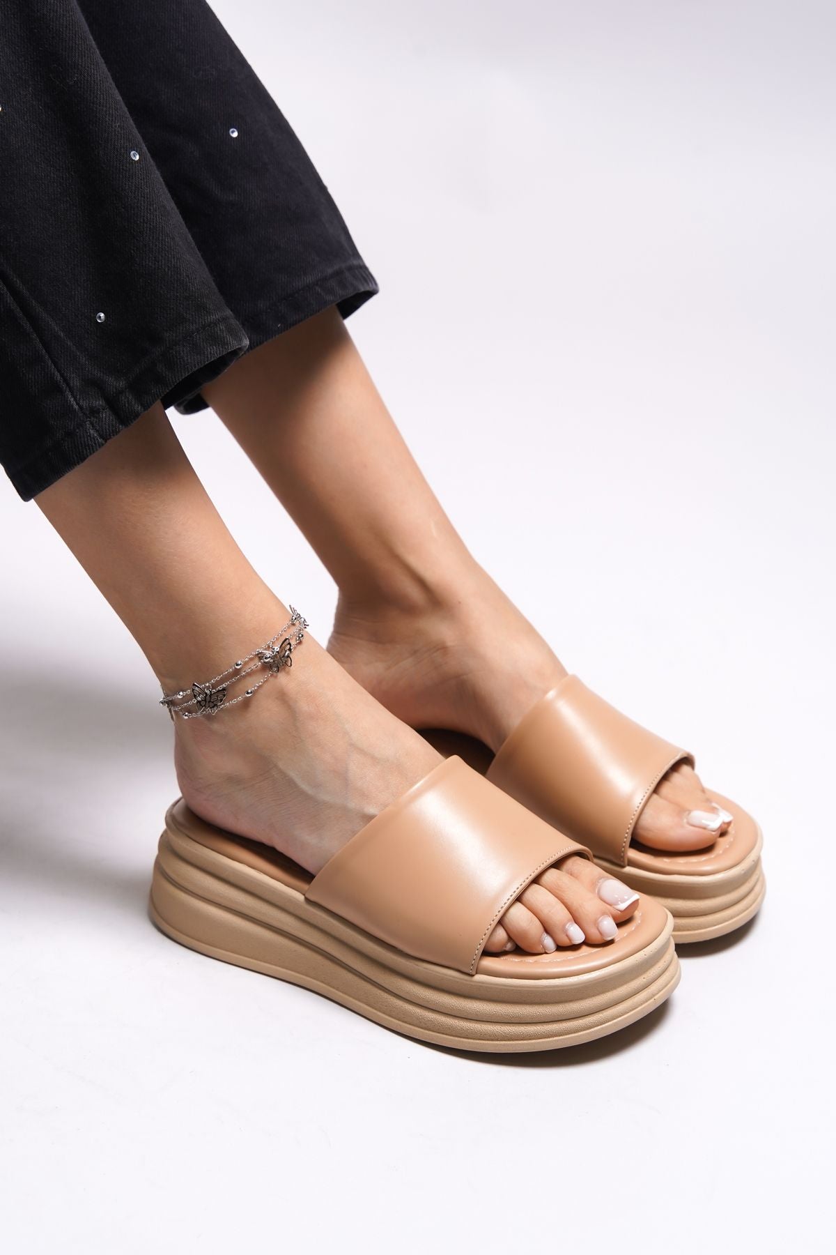 Loukeros Woman Slippers 0012315 Nude