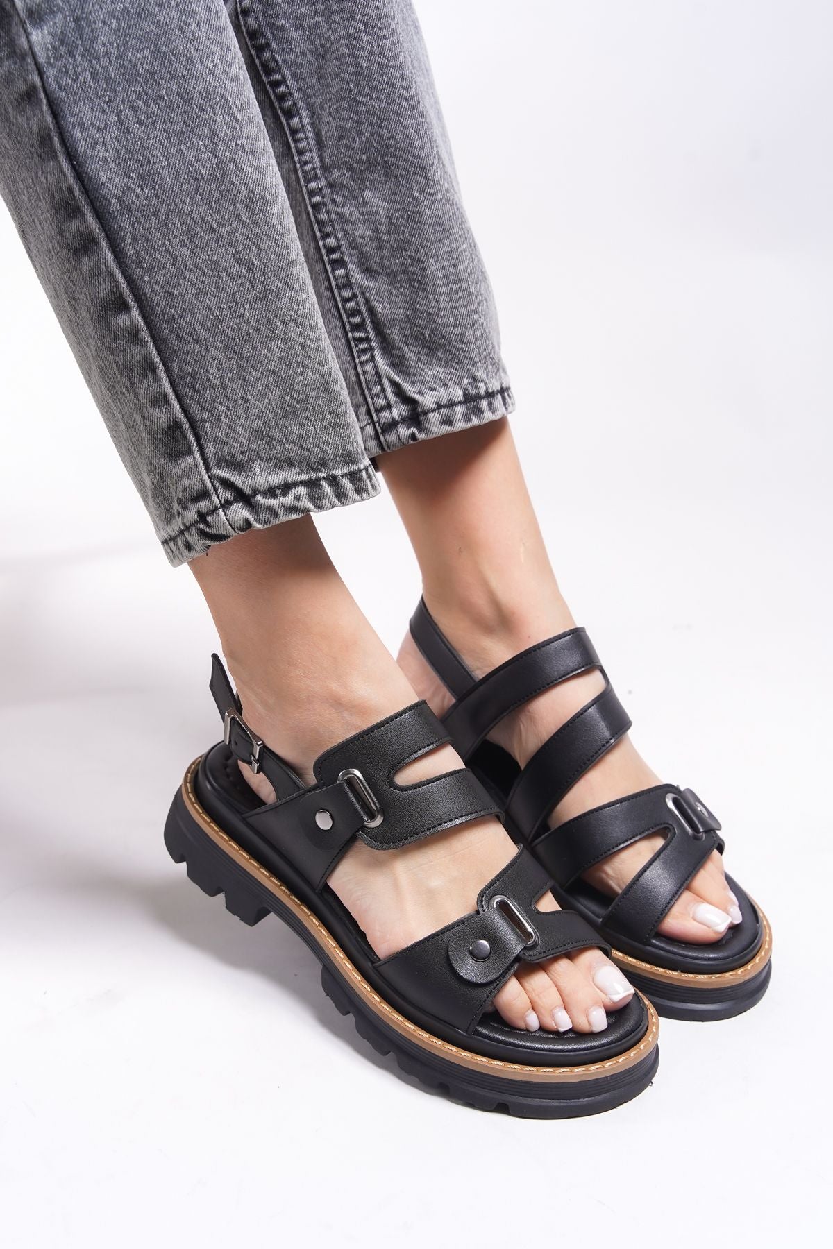 Lefenaes Woman Sandals 0012755 Black