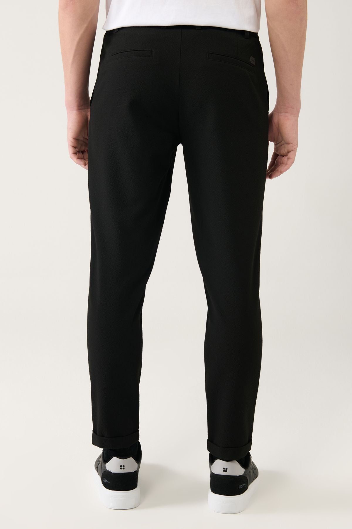 Men's Black Side Waist Waithful Chino Pants B003033