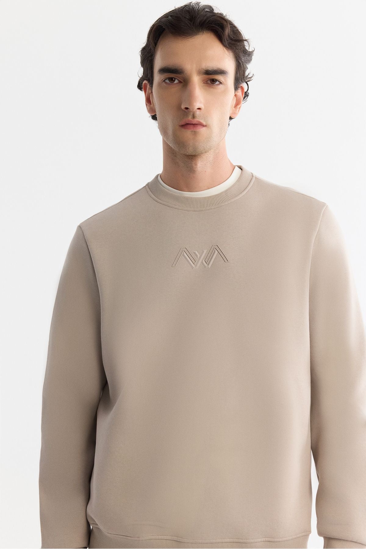 Men's Stone Cycling Collar Sweatshirt B001033