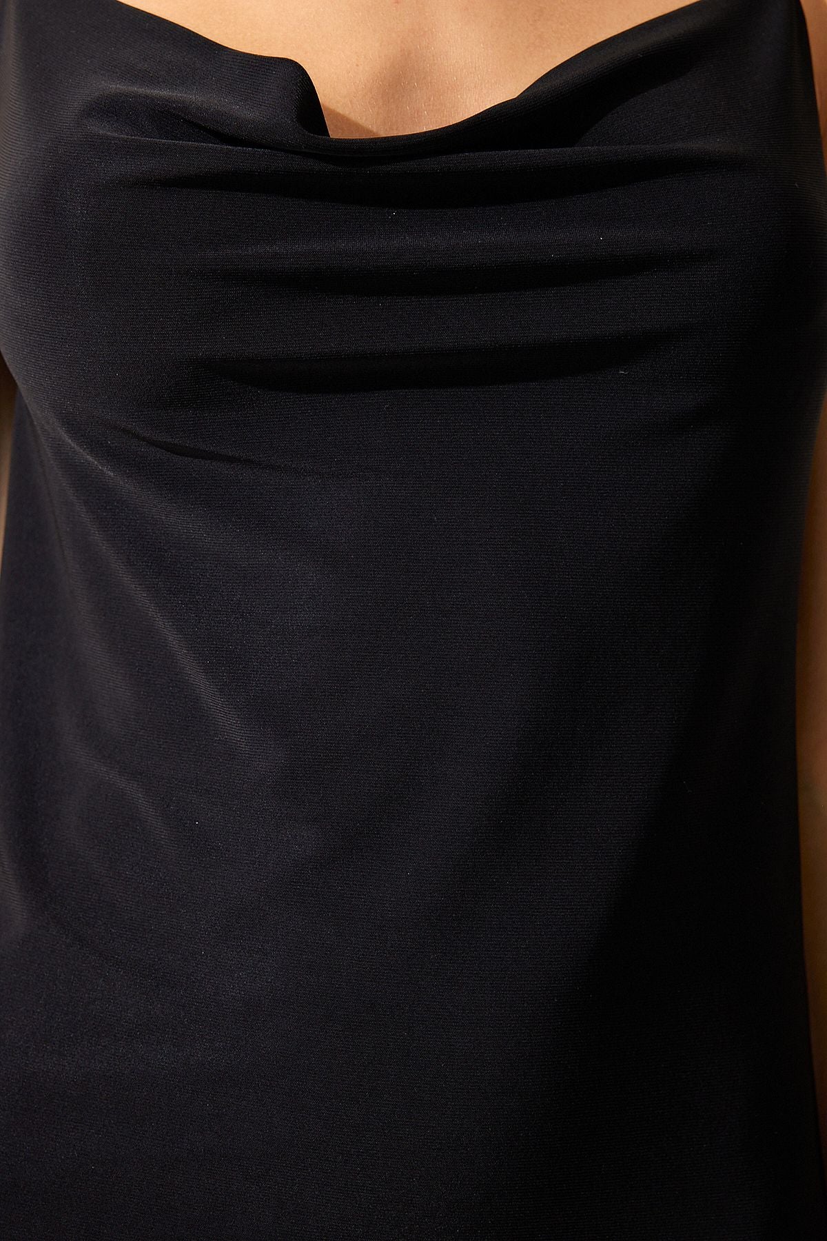 Woman Black Degaje Burn Sandy Sandy Knitting Dress Zv00268