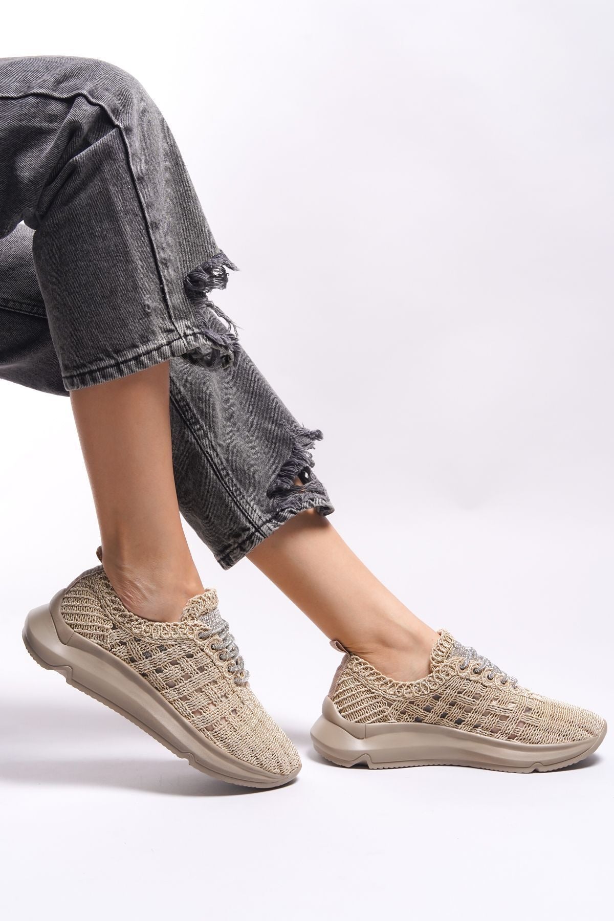 Thyyalin Woman Sneaker 0012151 Nude