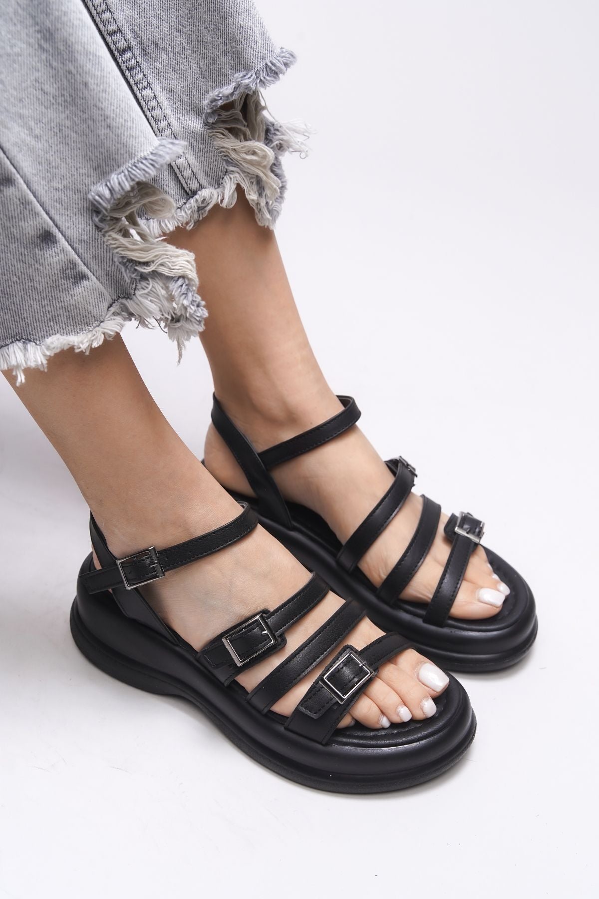 Oselnath woman sandals 00121025 black