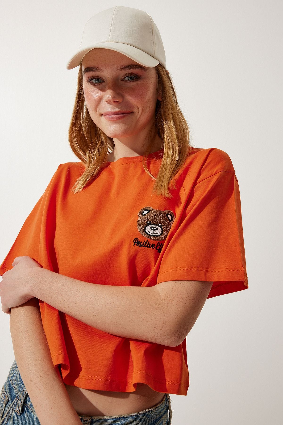 Female Oranj Teddy Teddy Crush Knitting T-Shirt HF00456