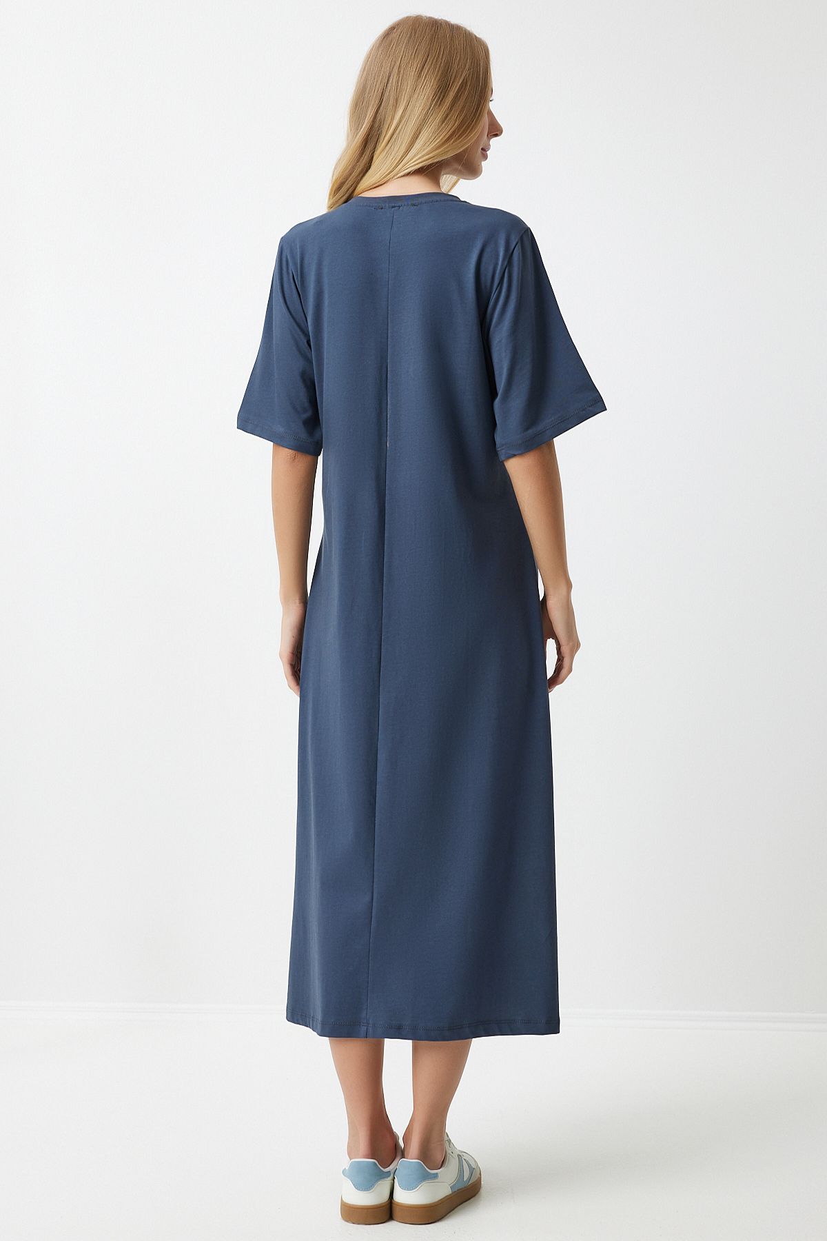 Female smoked bike collar with plenty of relaxed combed dress BP00158