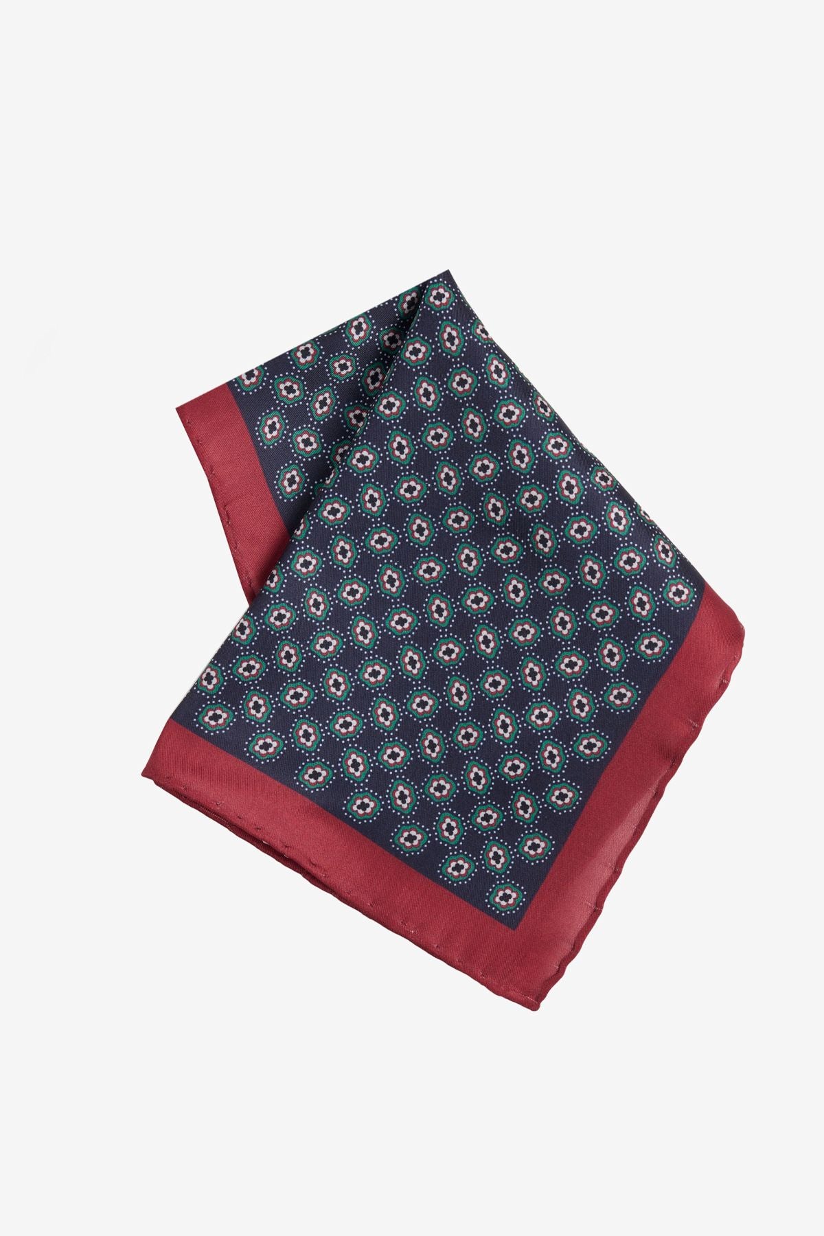 Men's Navy Bordo Patterned Navy Breast-Bordeaux Classic Wipe