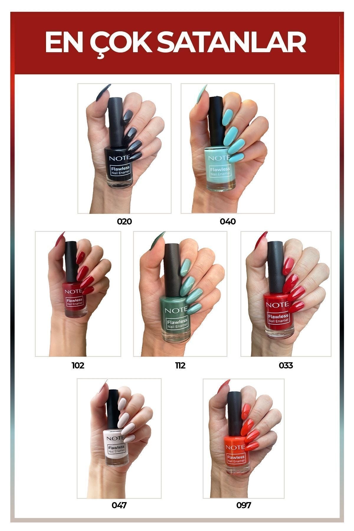 Nail Flawless 7's best selling nail polish set