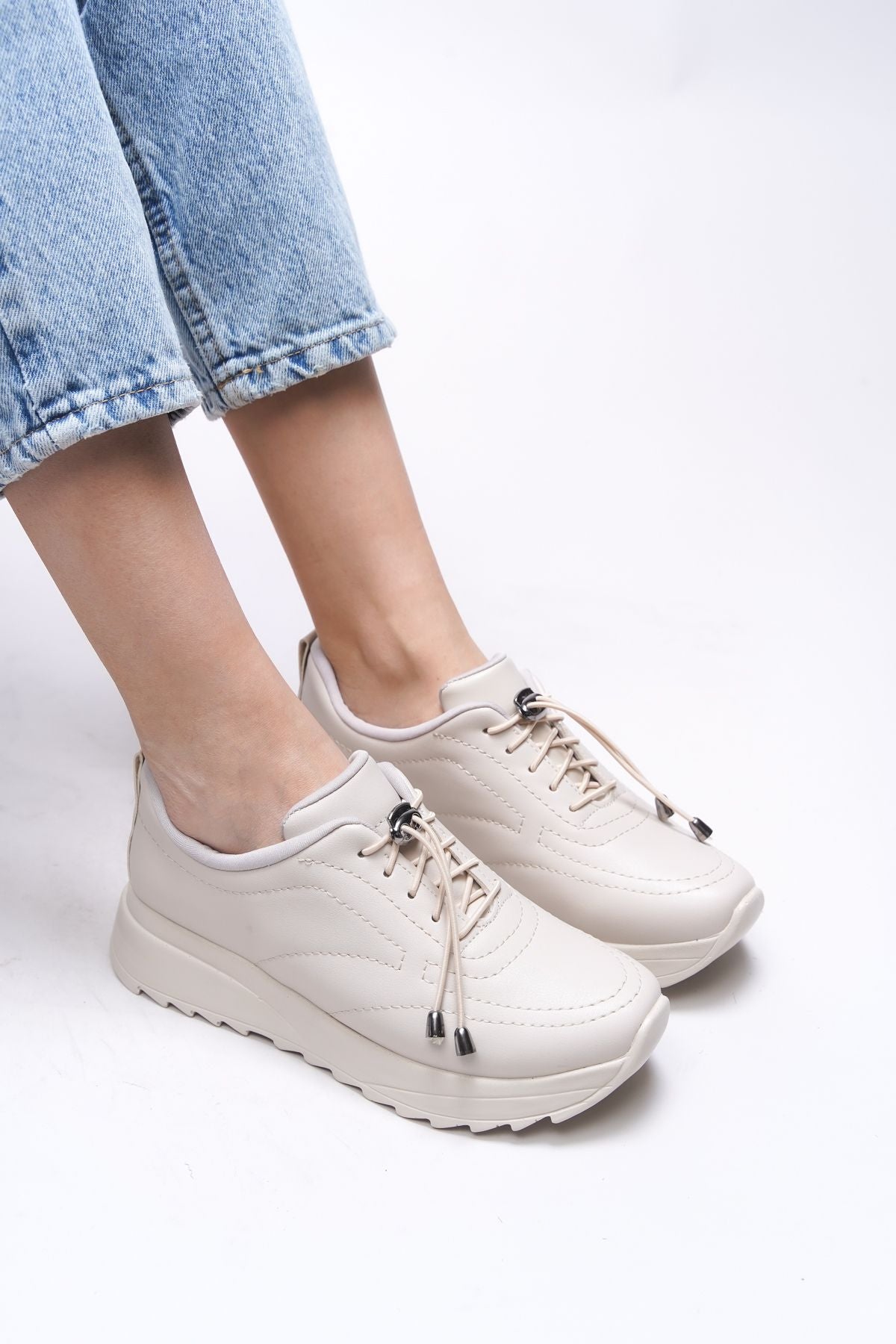 Pierphanis Female Sneaker 00121120 Beige Skin