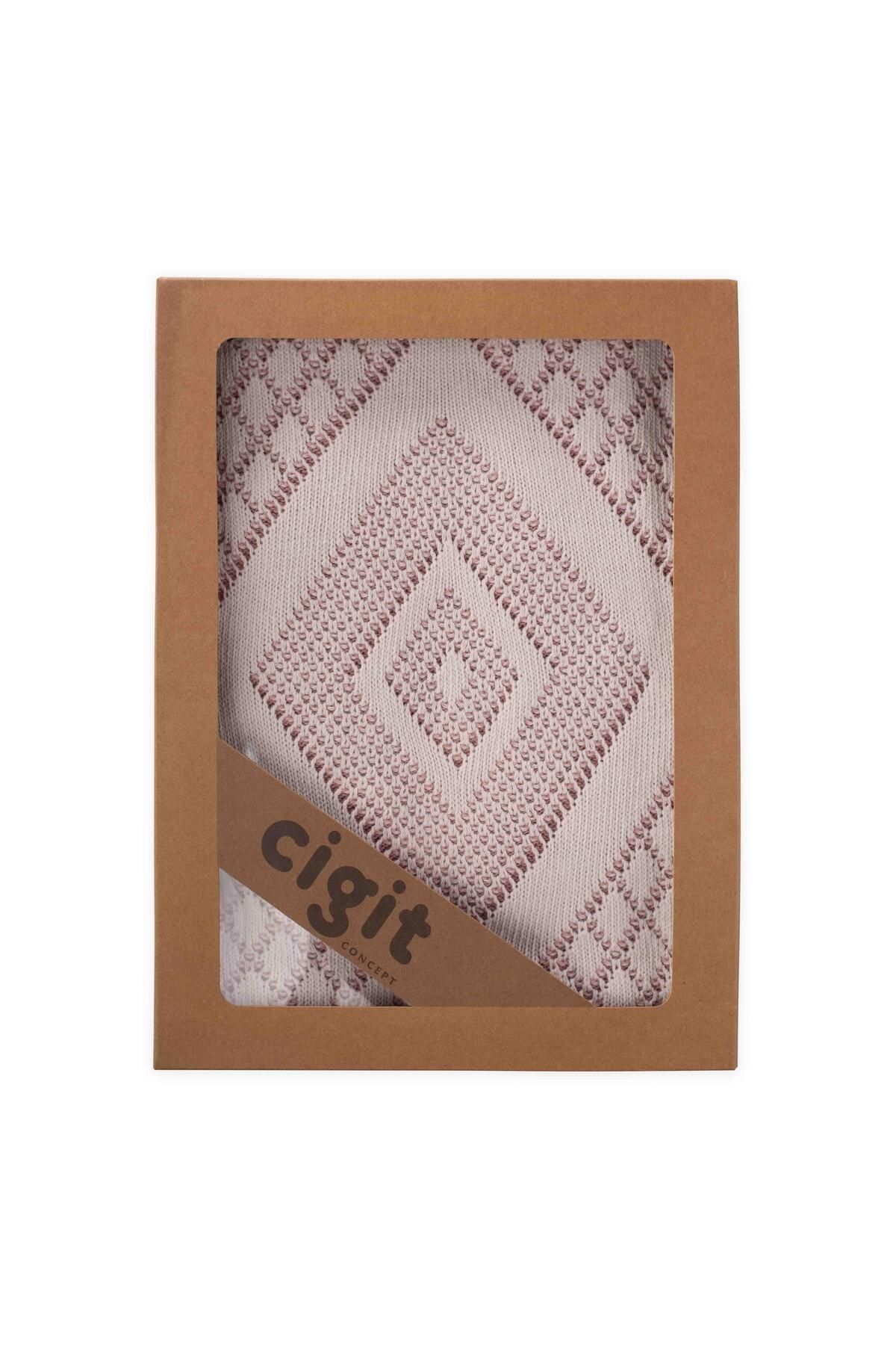 Florence Model Boxed Blanket 80x100 Cm Ecru Powder