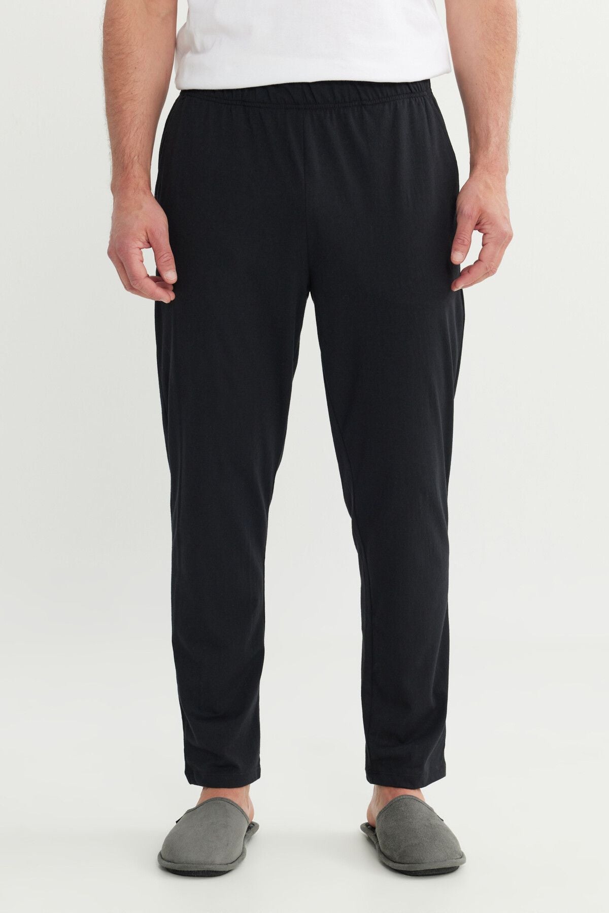 Men's Black Cotton Standard Fit Pajam