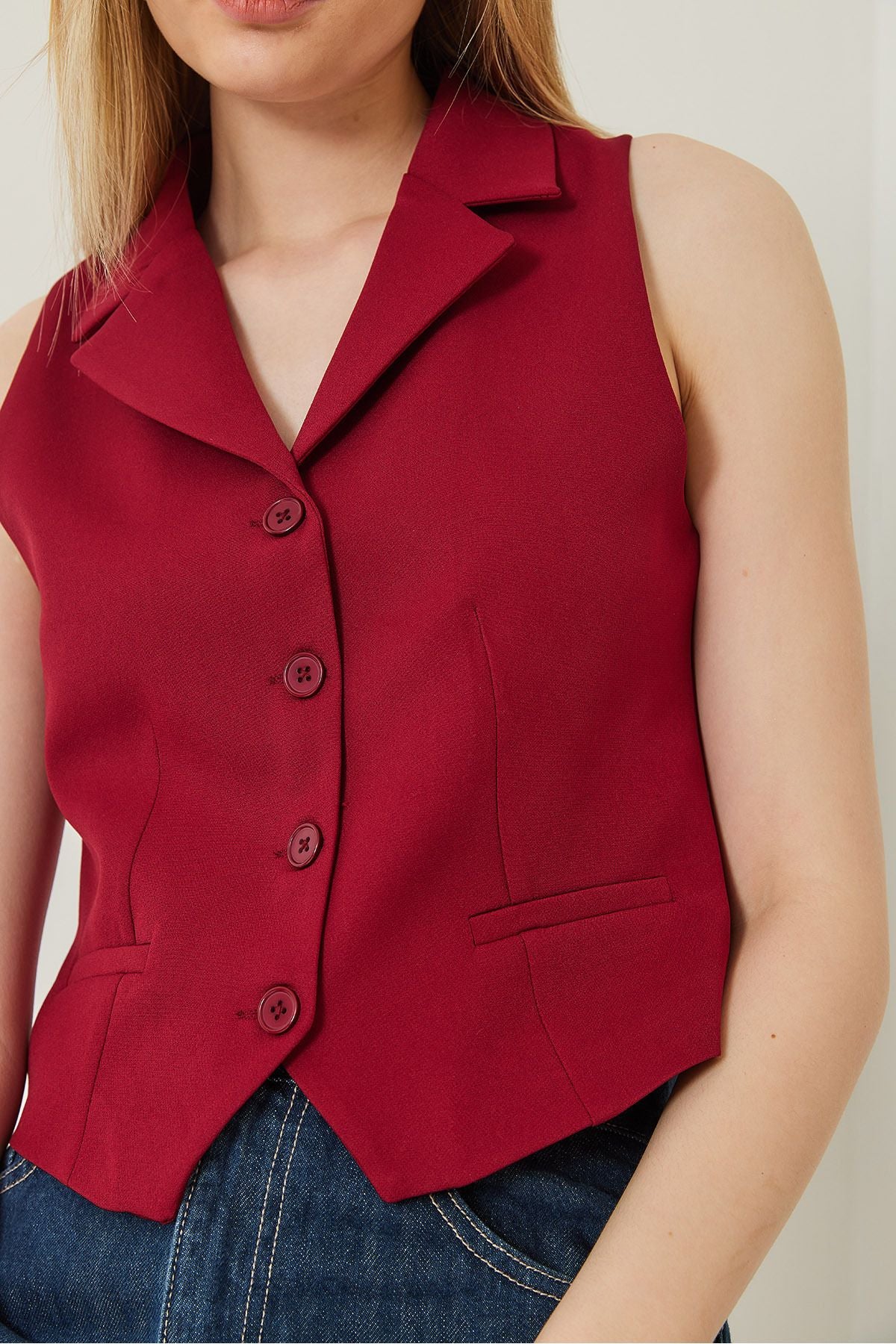 Women's Shirt Collar Vest 60229 60271013