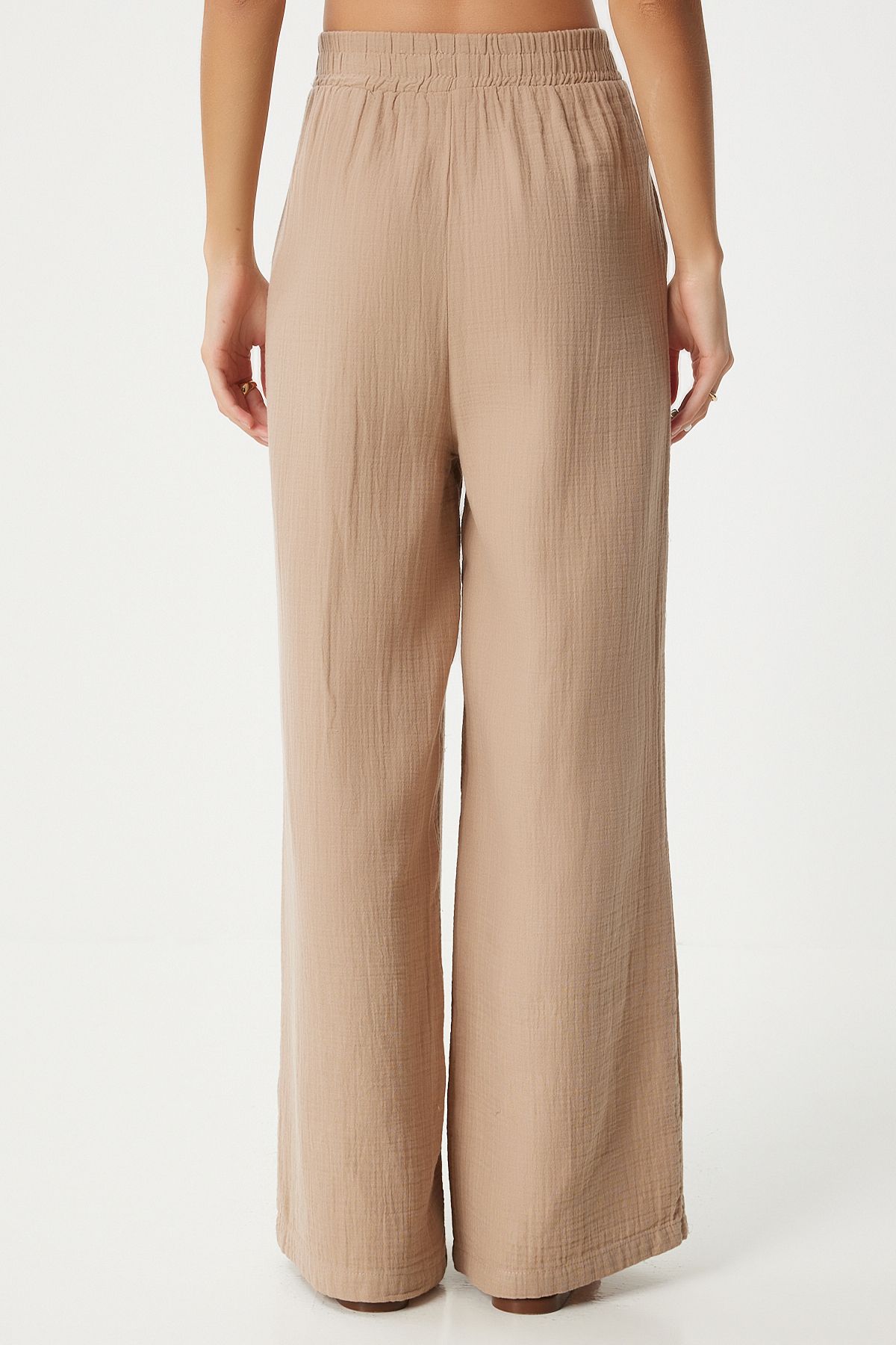 Female Biscuit Muslin Palazzo Pants MX00160