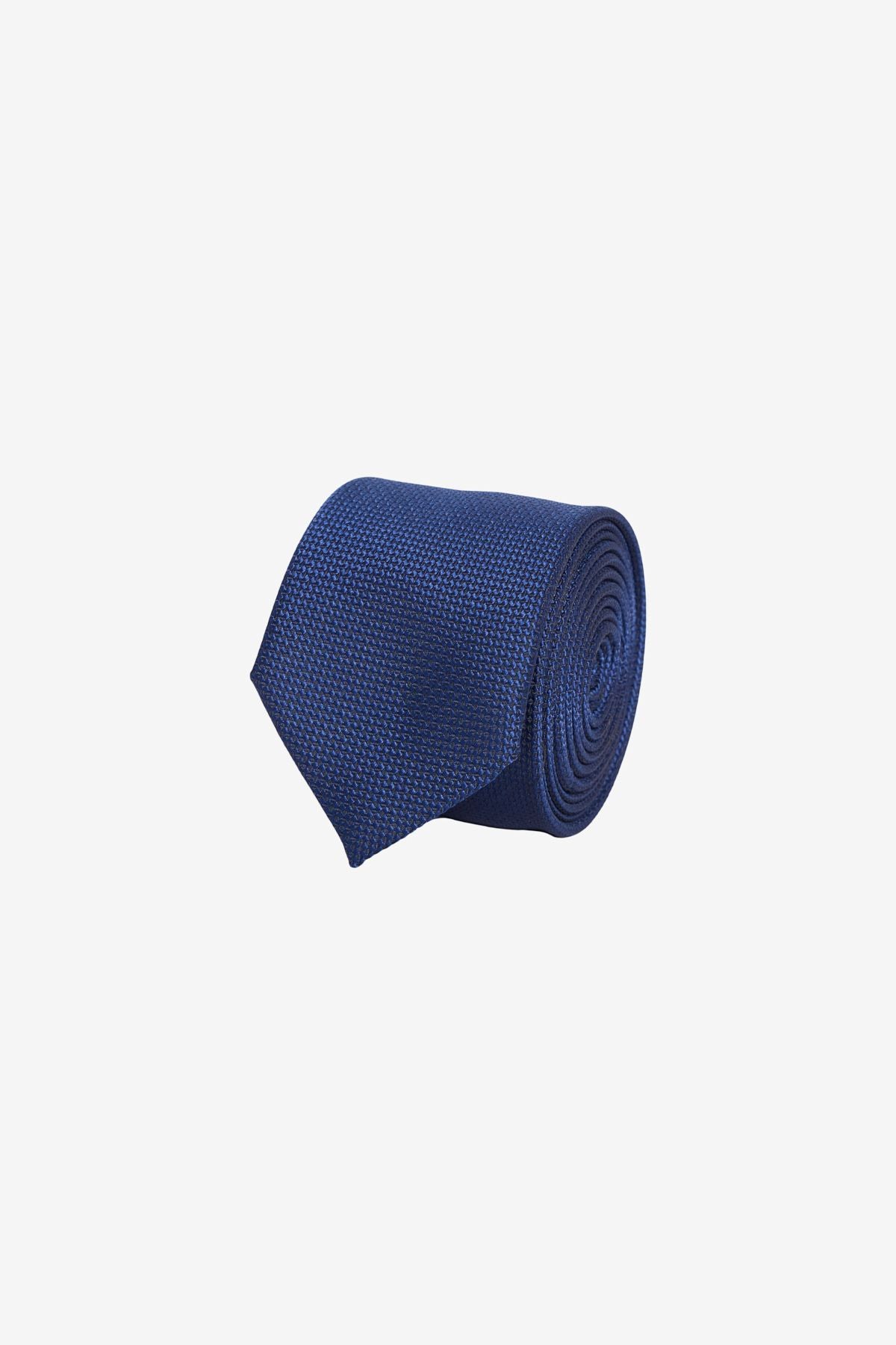 Men's navy blue patterned tie