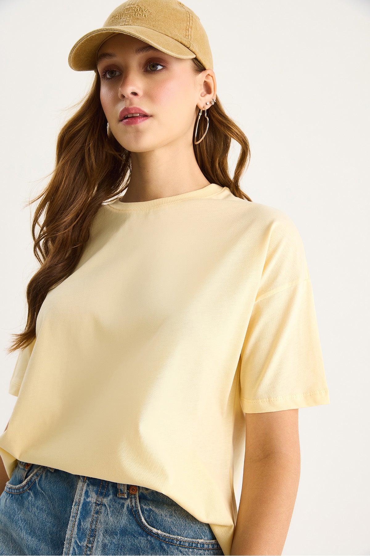 Women's 100% Organic Cotton Relaxed Fit Round Collar T-Shirt 60602050