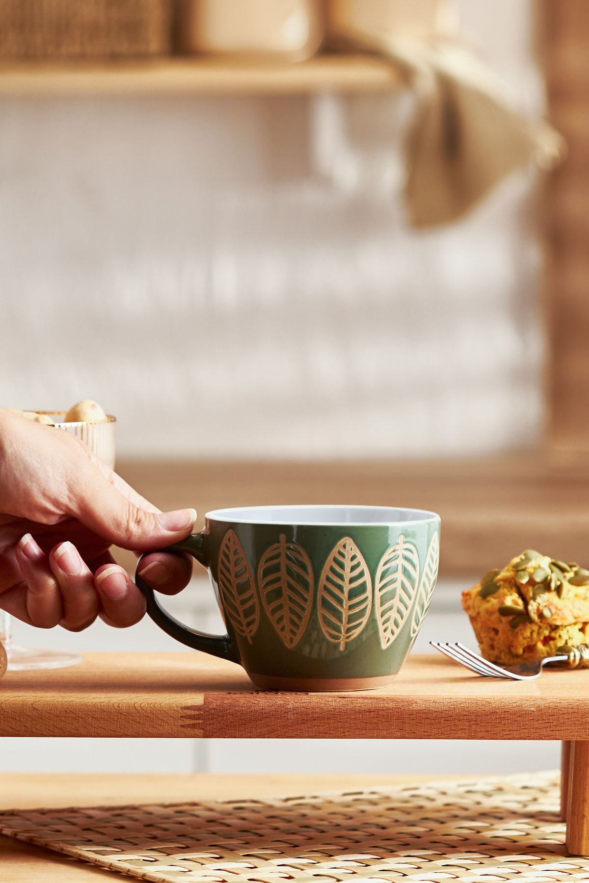 Greens Stoneware Kupa 350 ml yeşil
