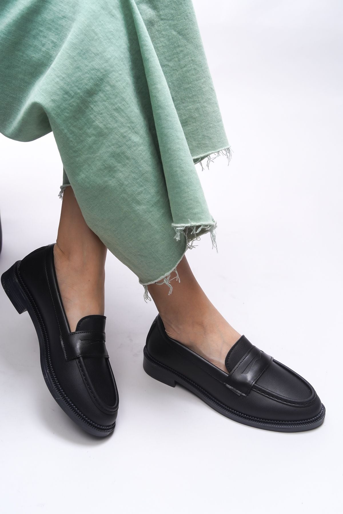 Mylmadia Woman Loafer 0012665 Black Skin