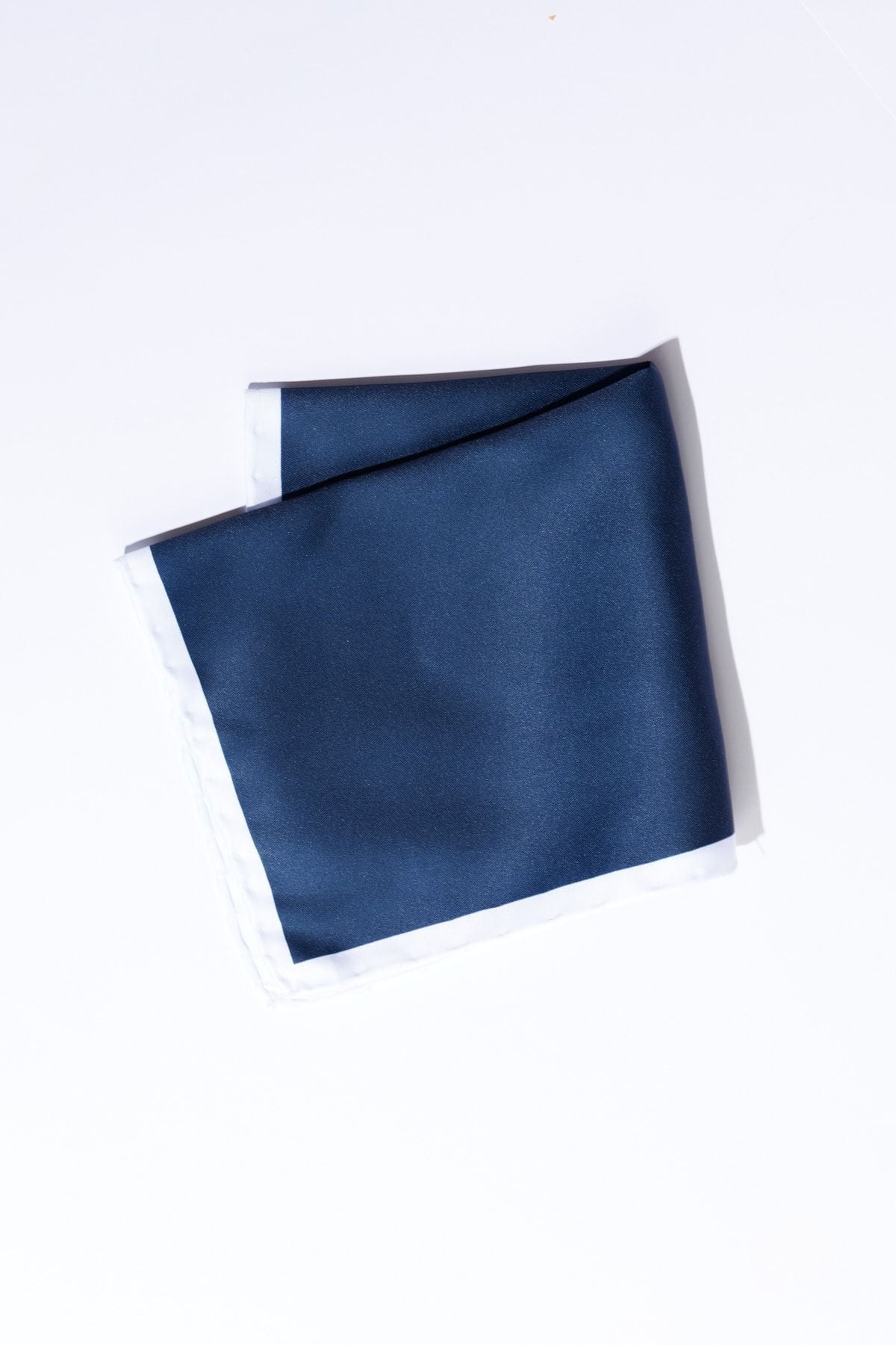 Men's navy blue pocket handkerchief