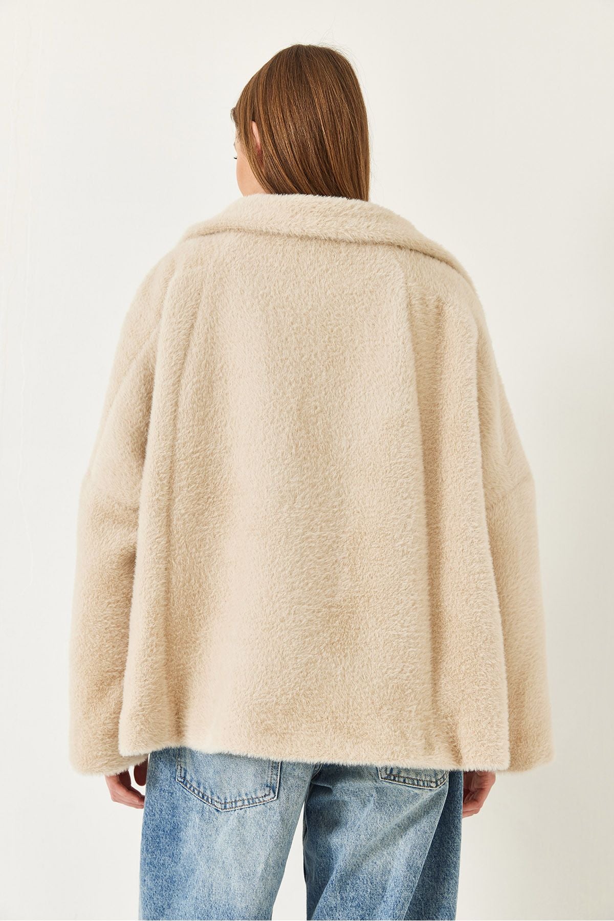 Female Double Pocket Plush Coat 1611 60261097