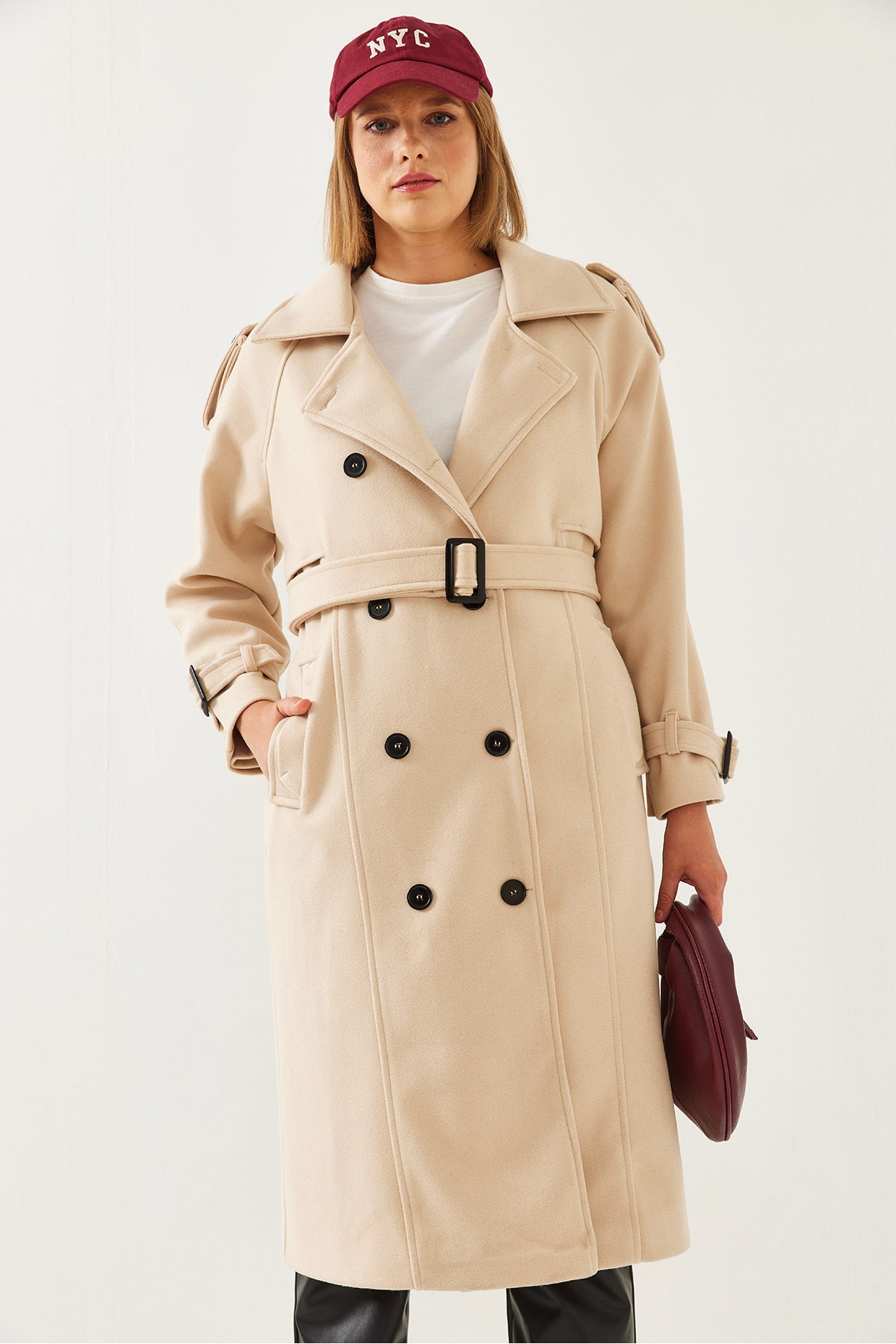 Women's Back Button Detail Stash Coat 2492 60261006