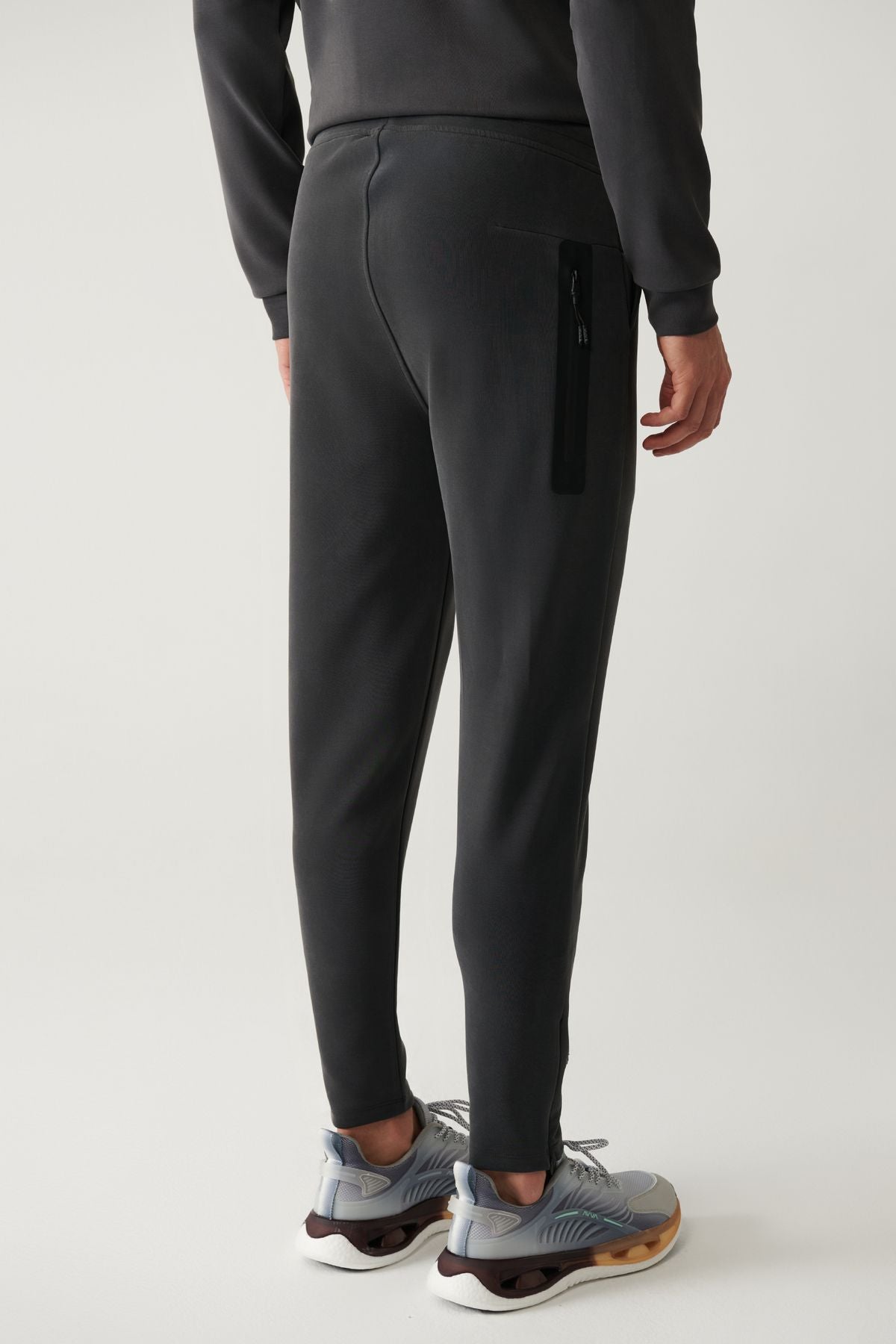 Men's anthracit Soft Touch Zipper Paçalı Paçalı Six A41y3401