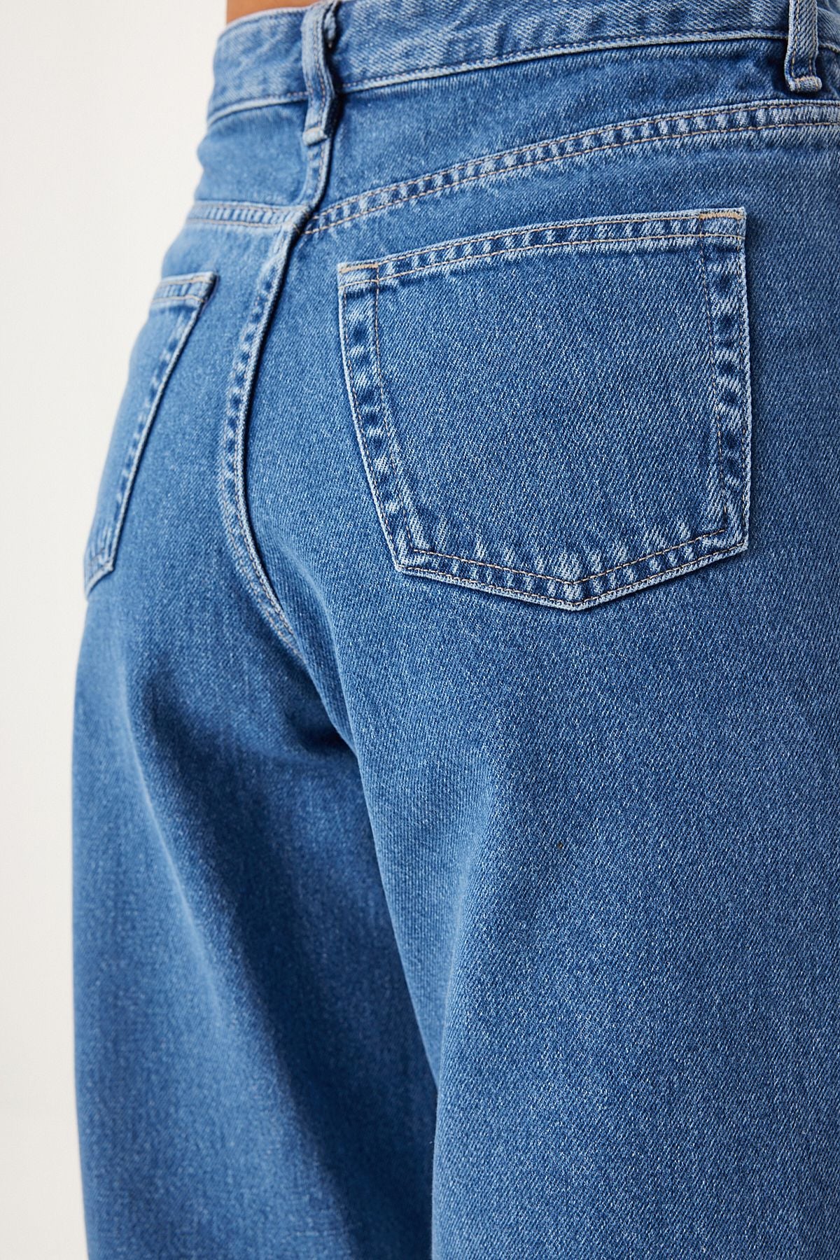 Female Middle Blue Washing Balloon Jean UT00020
