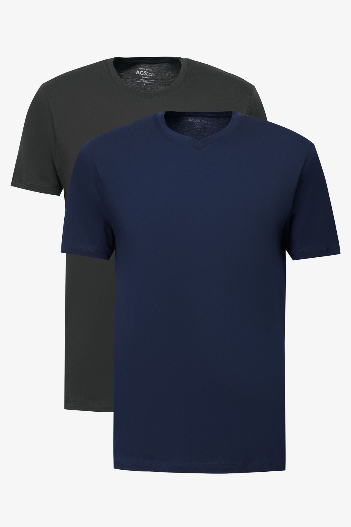Men's Glass-Lacıver 2 Plot Slim Fit Narrow Cut Cotton Basic Basic T-shirt
