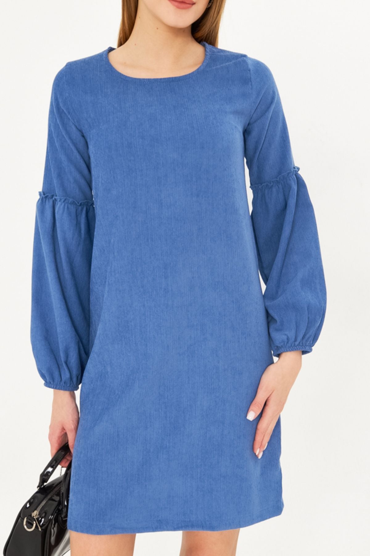 WOMEN'S INDIGO BLANT BALLOON VADIA DRESS ARM-20K001107