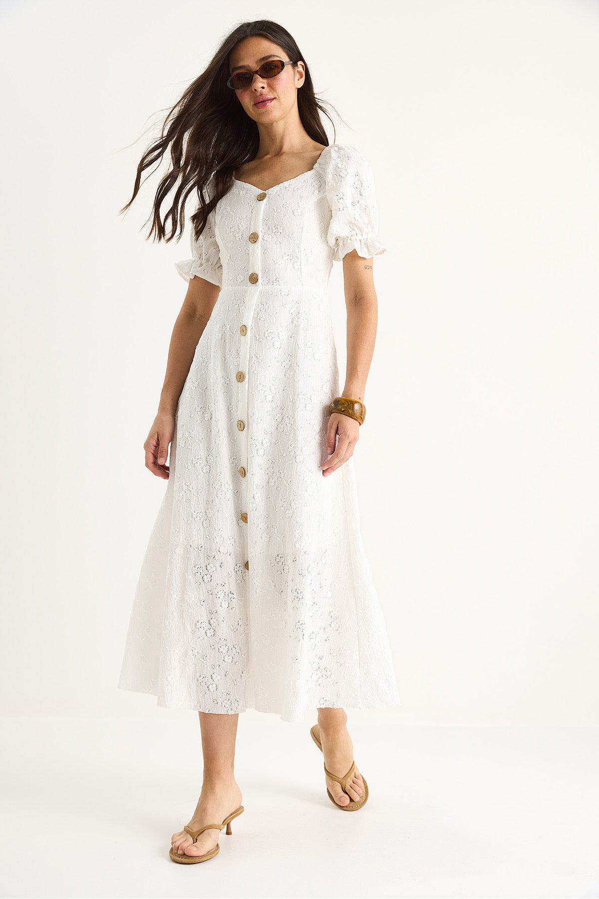 Women's Button Accessories Lined Knitted Brode Dress 25-100 60283429