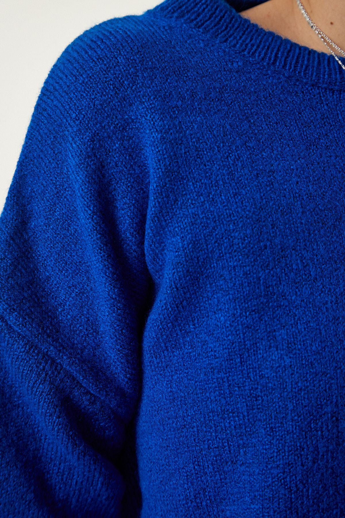 Dark Blue Oversize Knitwear sweater PN00054