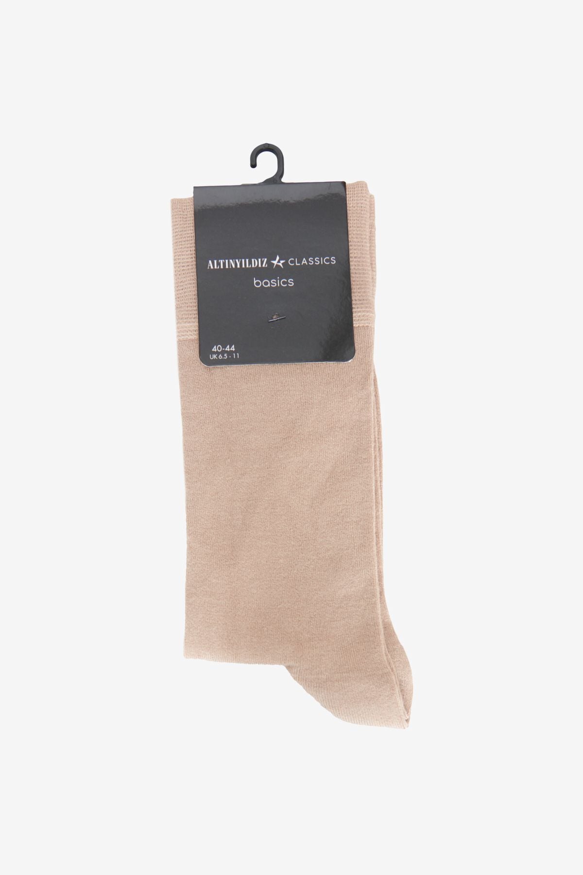 Men's Beige Melanj bambulu single socks