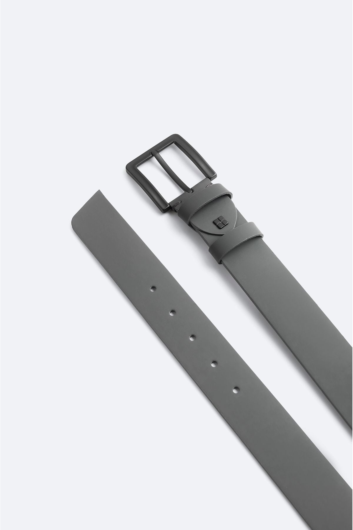 Men's anthracite 100 %Leather Belt A42y9305